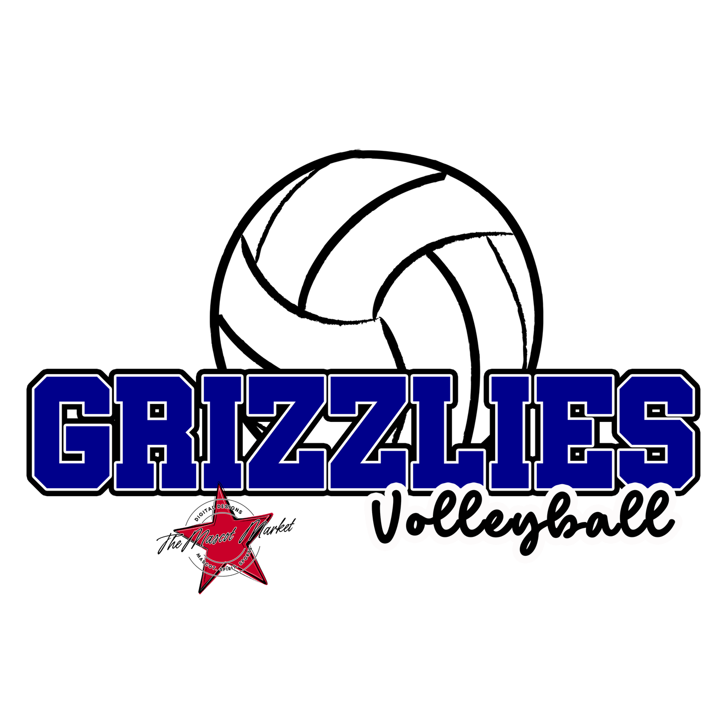 Grizzlies Varsity Volleyball-Blue