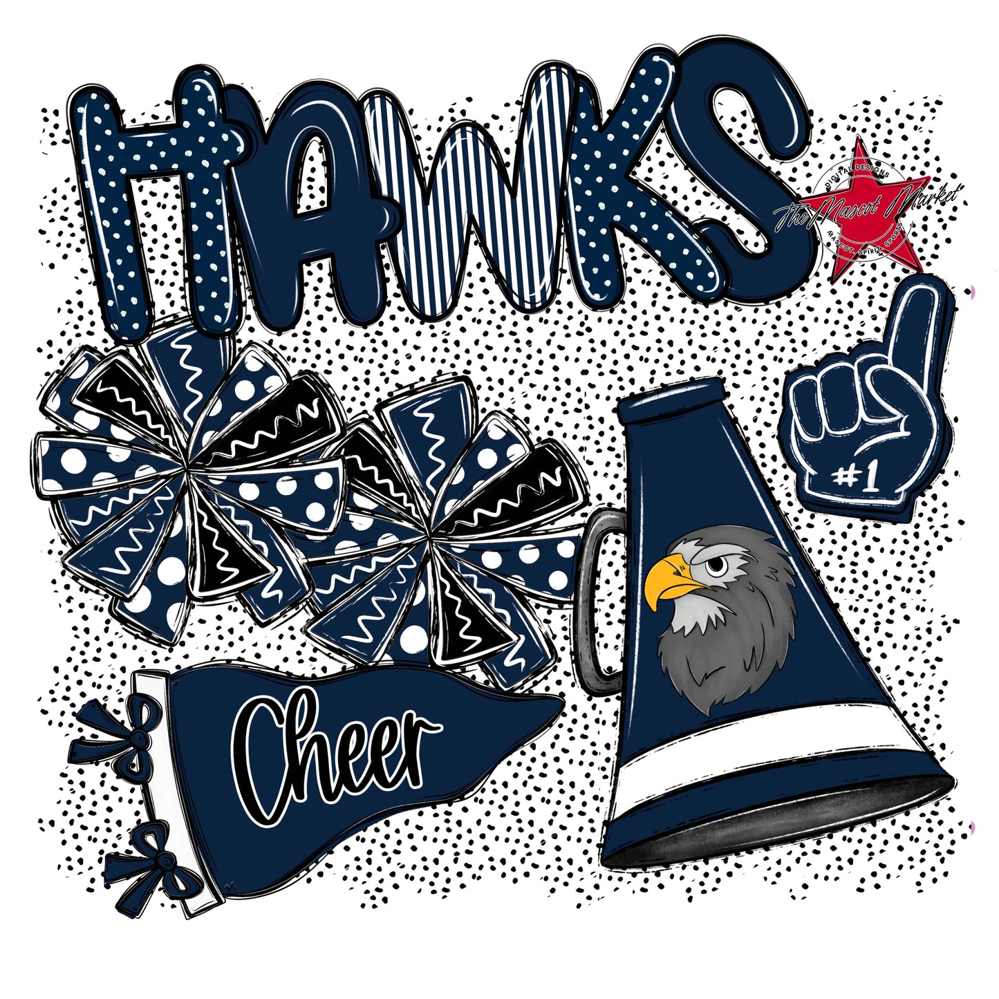 Hawks Cheer Spirit-Navy