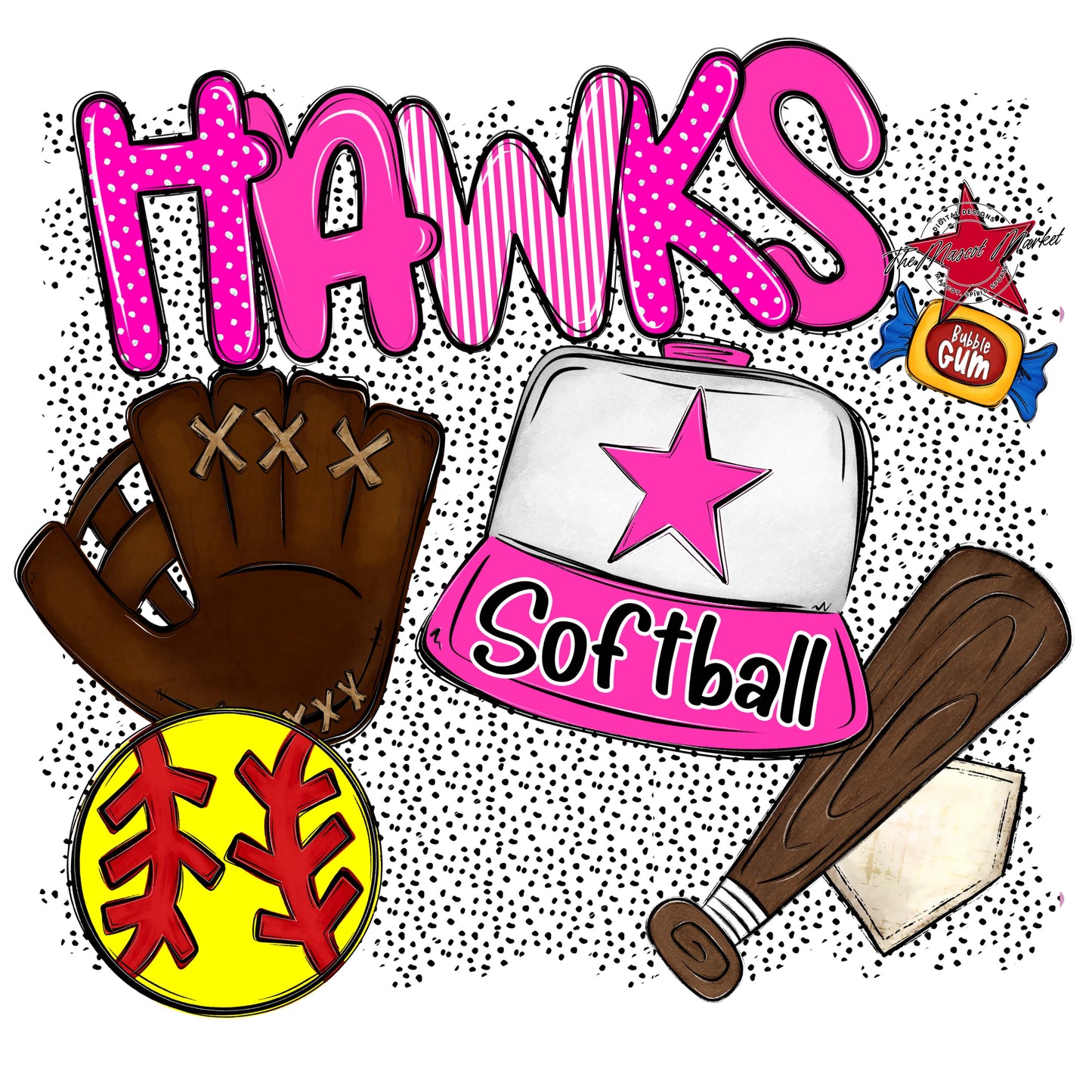 Hawks Softball Spirit-Pink