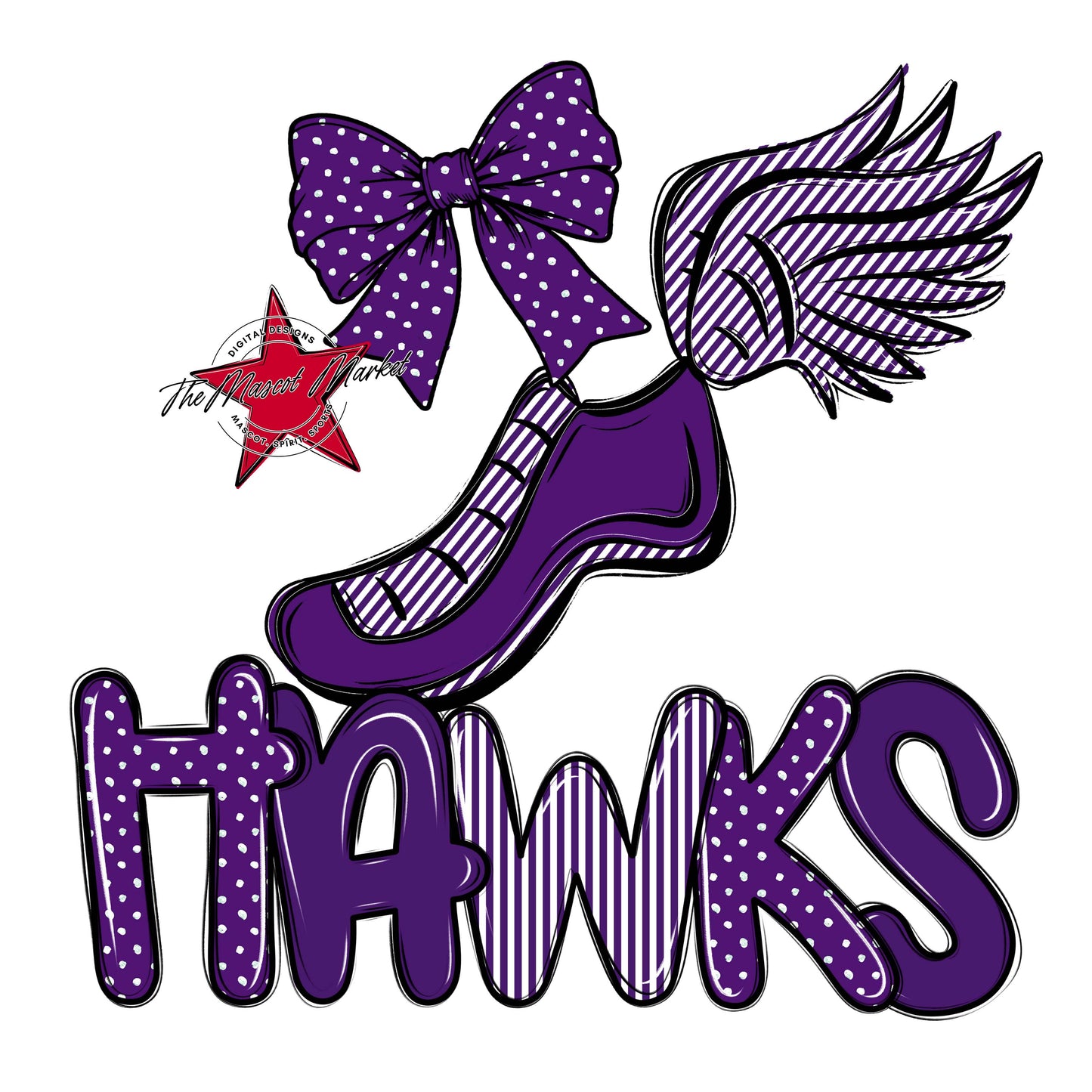 Hawks Track Spirit Design-Purple