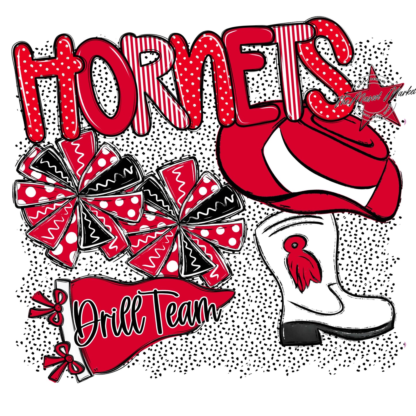 Hornets Drillteam Spirit-Red