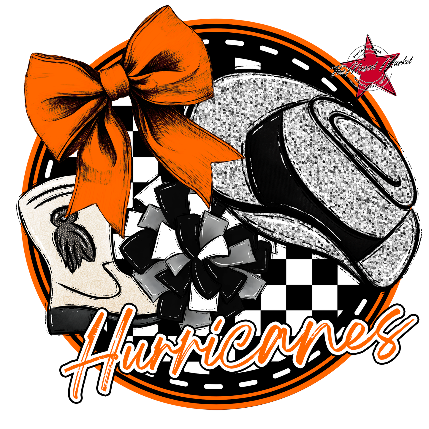 Hurricanes Circle Drillteam Design-Orange