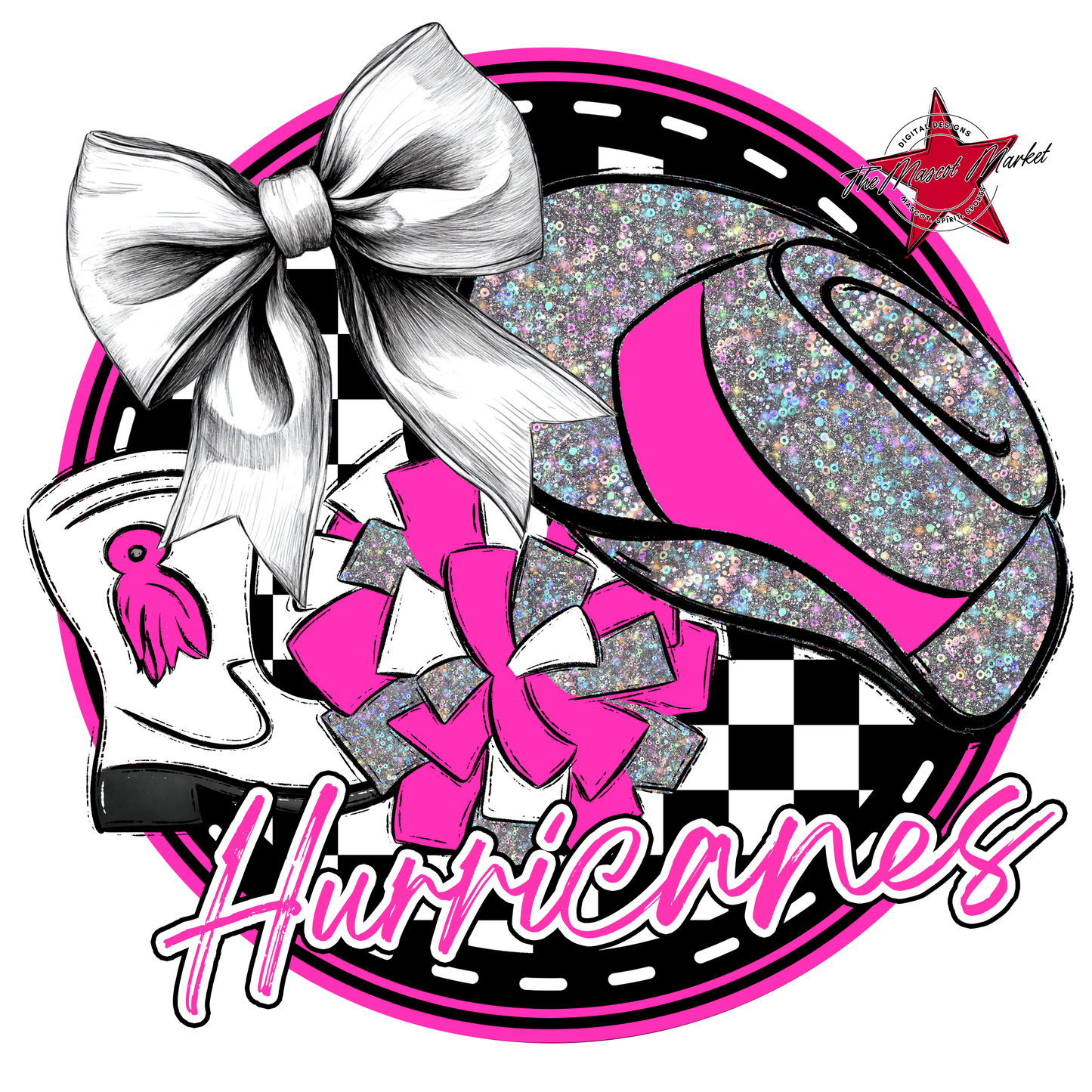 Hurricanes Circle Drillteam Design-Pink