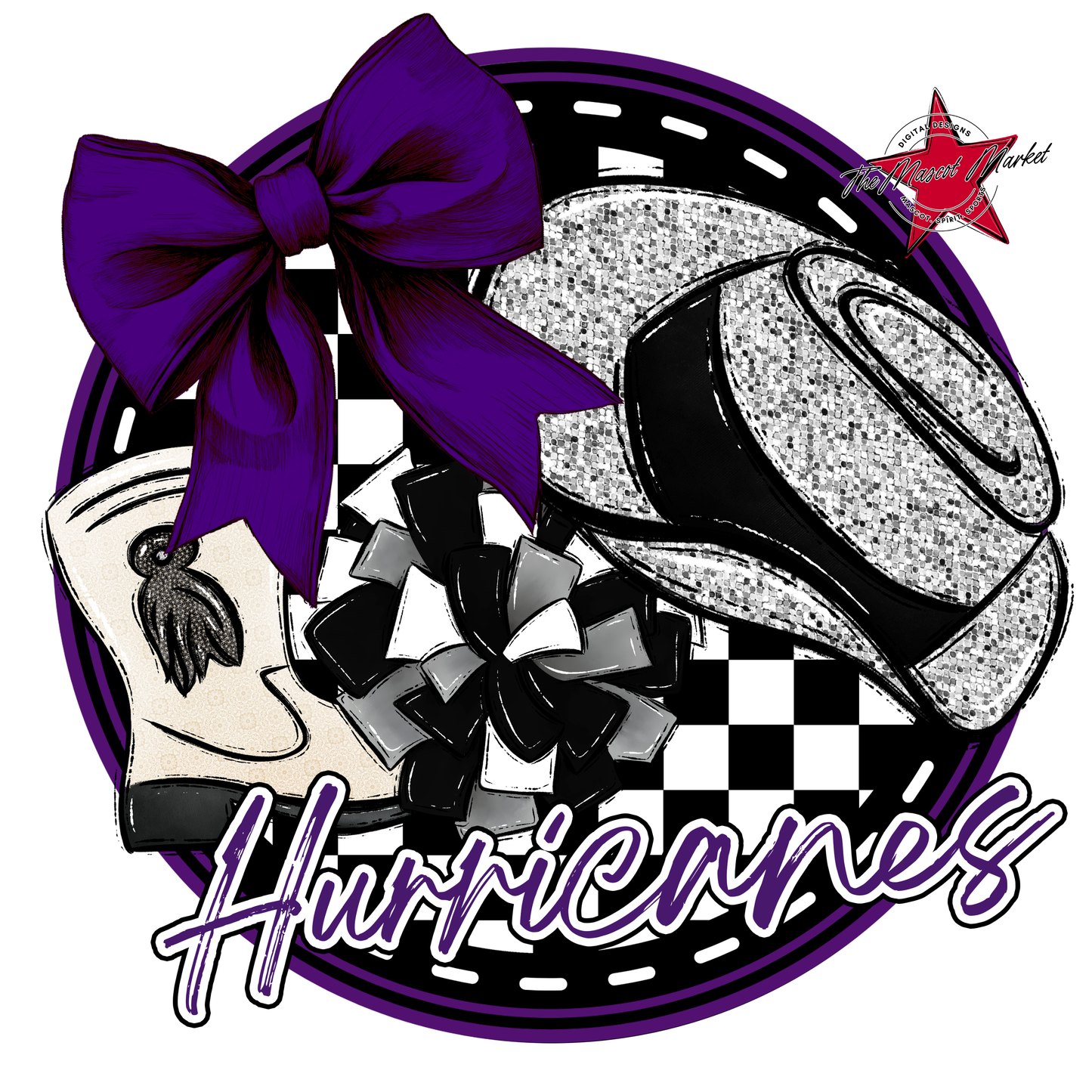 Hurricanes Circle Drillteam Design-Purple