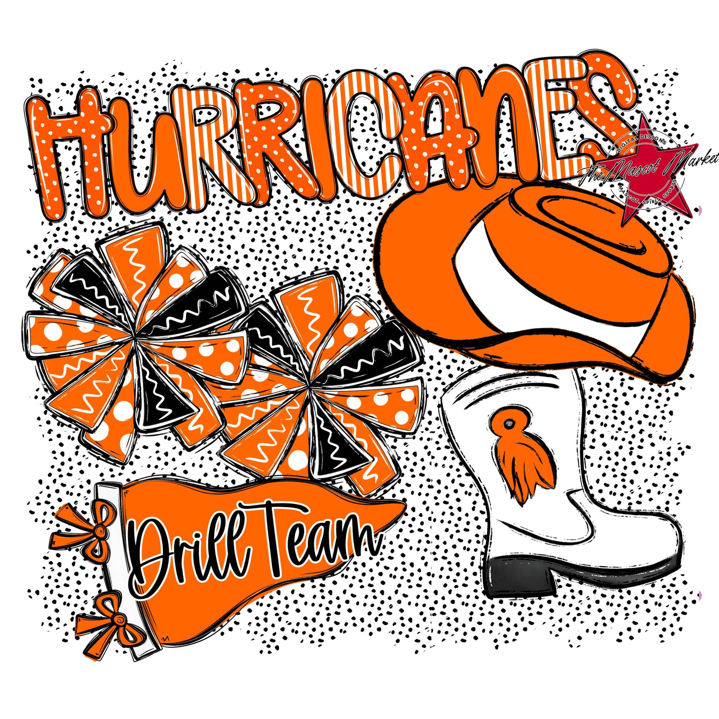 Hurricanes Drillteam Spirit-Orange