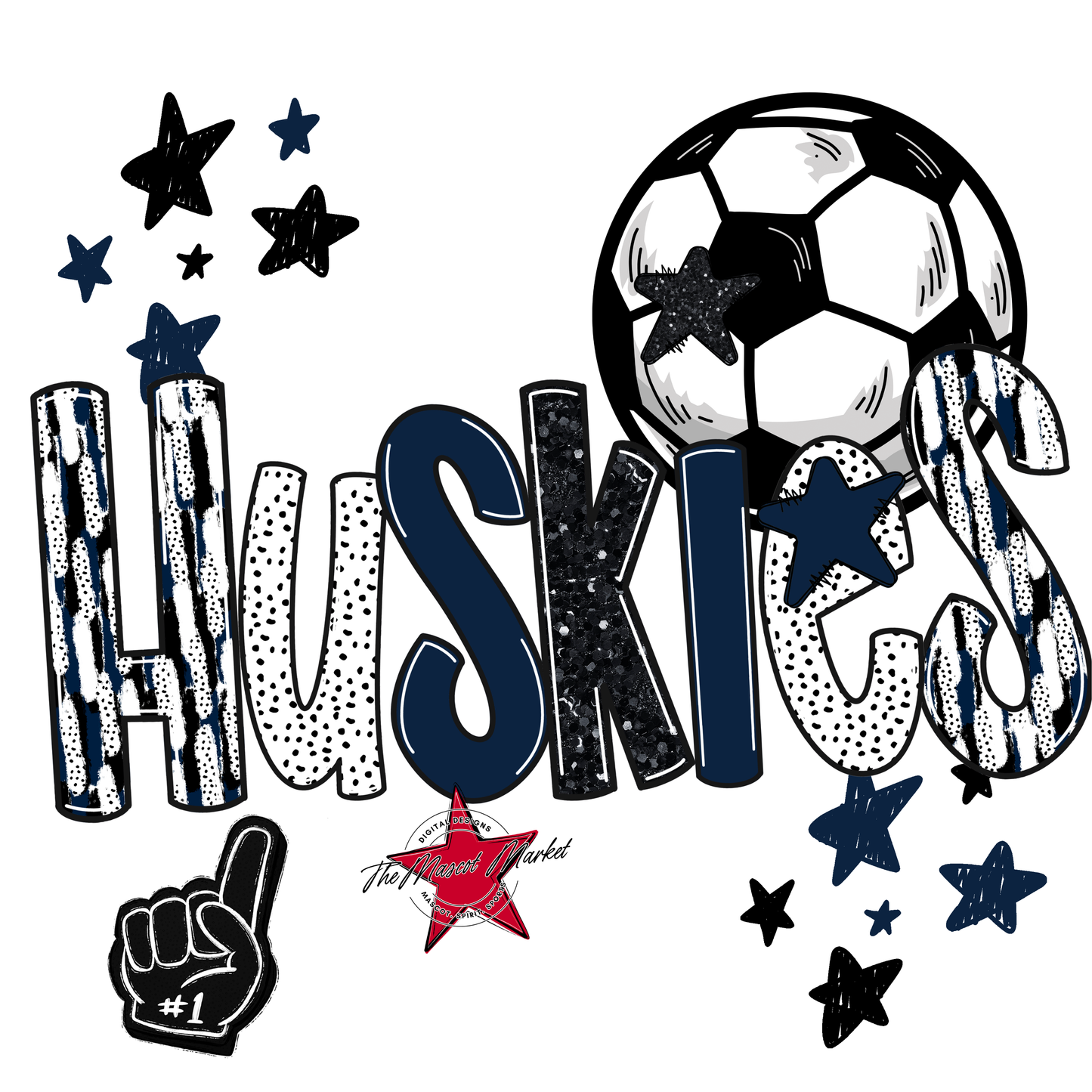 Huskies Soccer Scrape-Navy