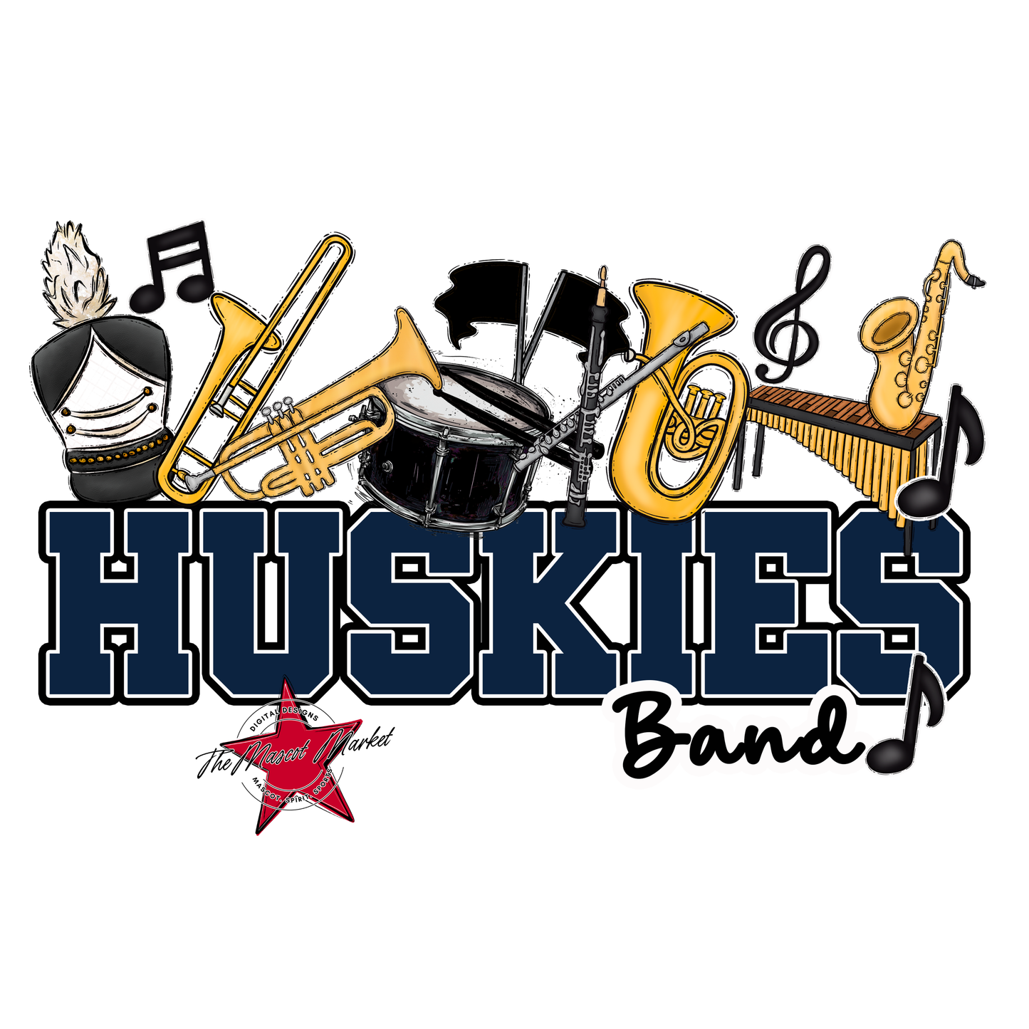 Huskies Varsity Band-Navy