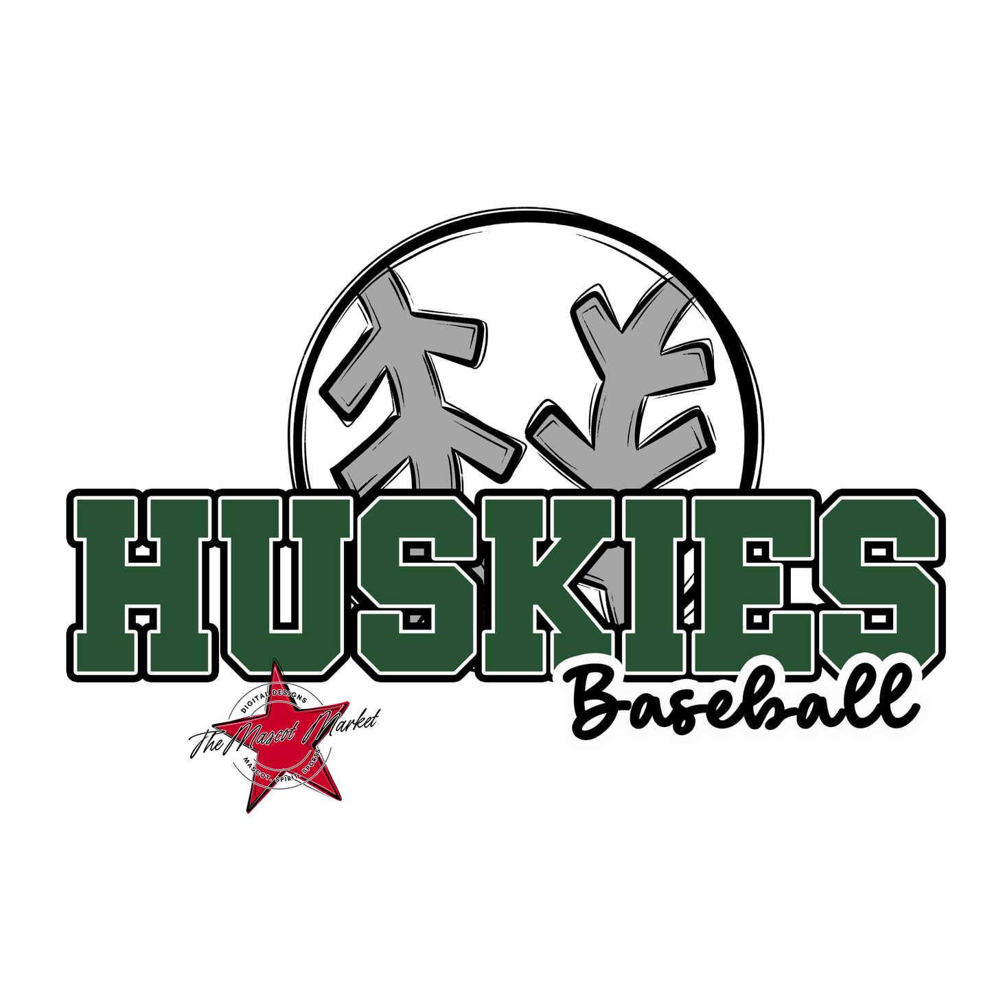 Huskies Varsity Baseball-Green