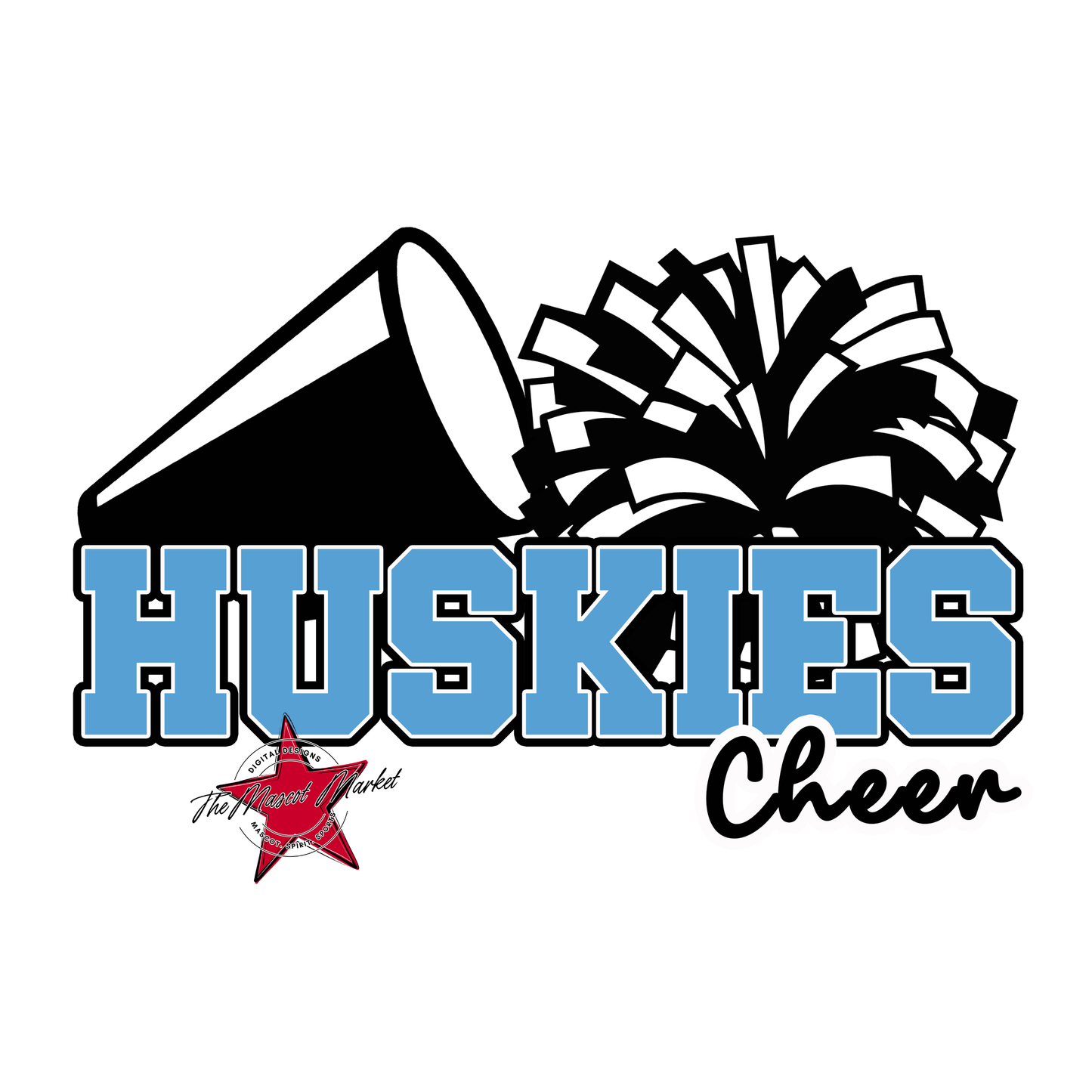 Huskies Varsity Cheer-Carolina Blue