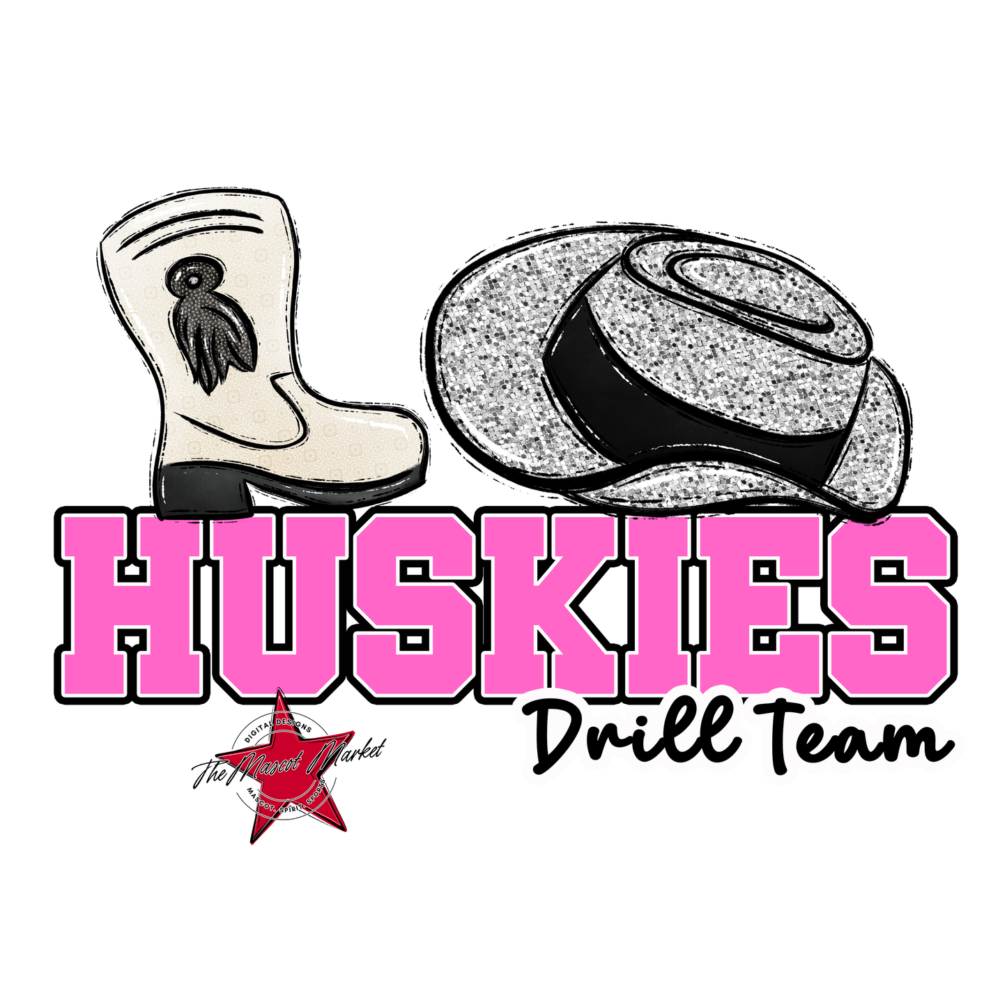 Huskies Varsity Drillteam-Baby Pink