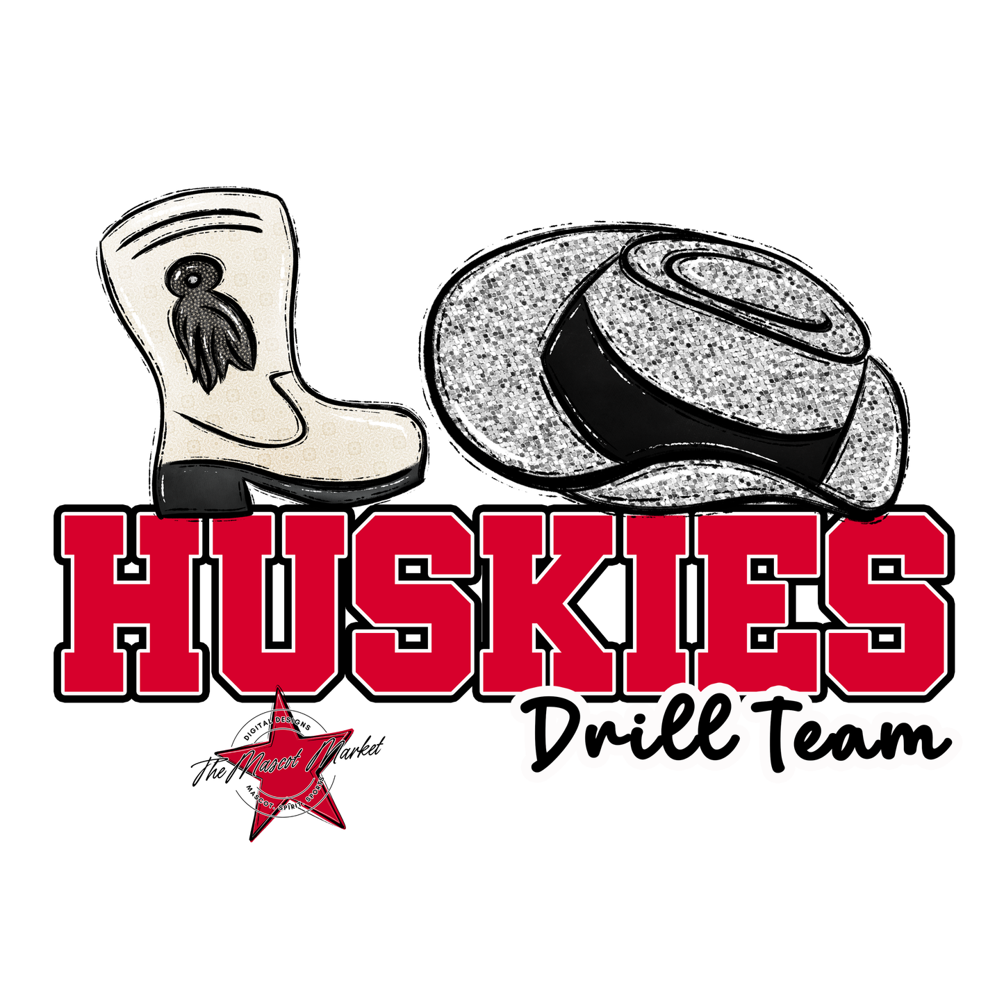 Huskies Varsity Drillteam-Red