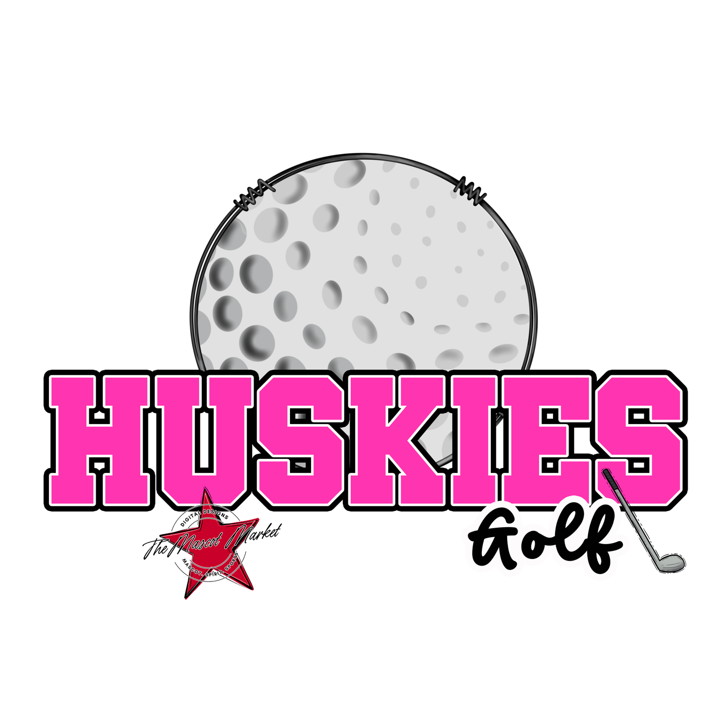 Huskies Varsity Golf-Pink