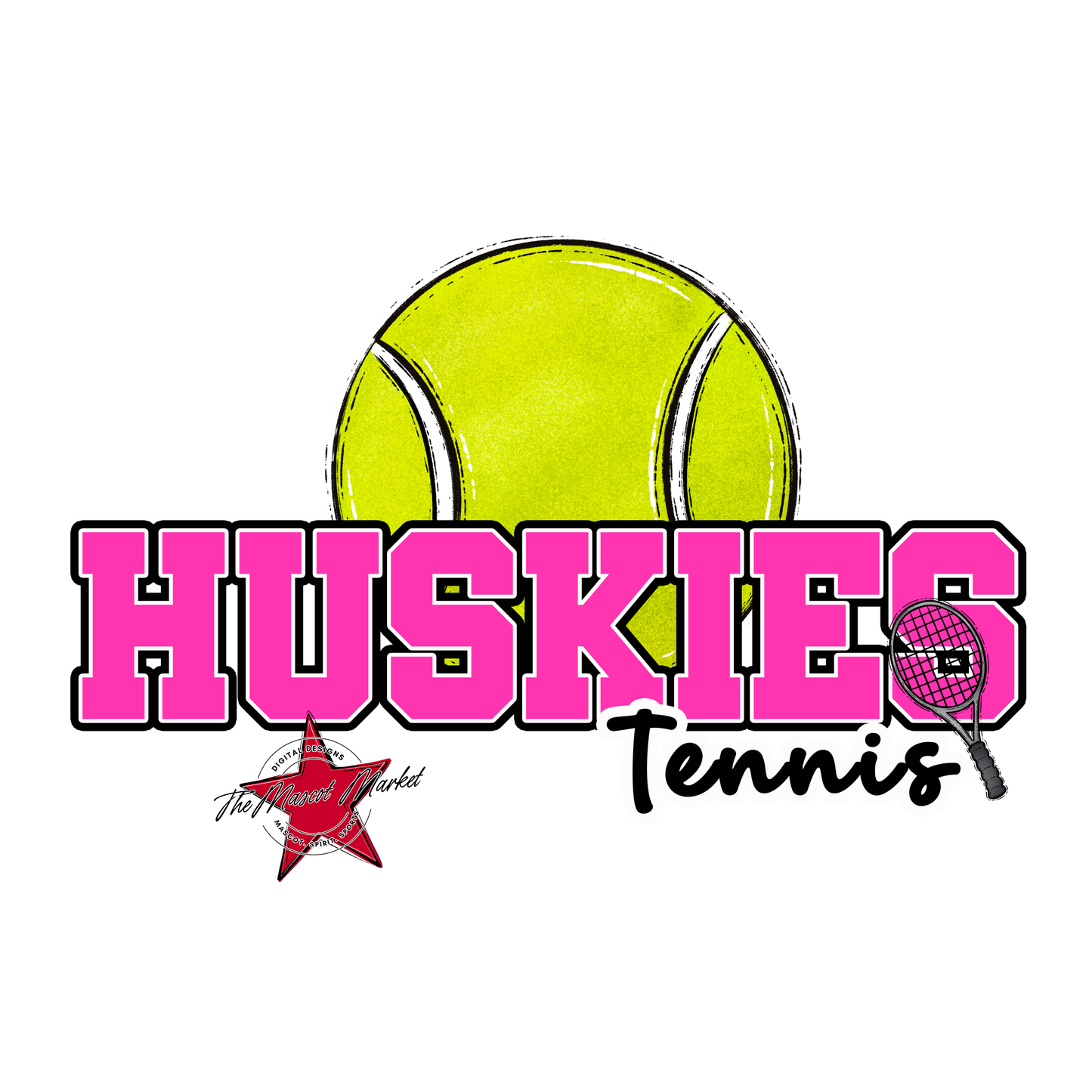 Huskies Varsity Tennis-Pink