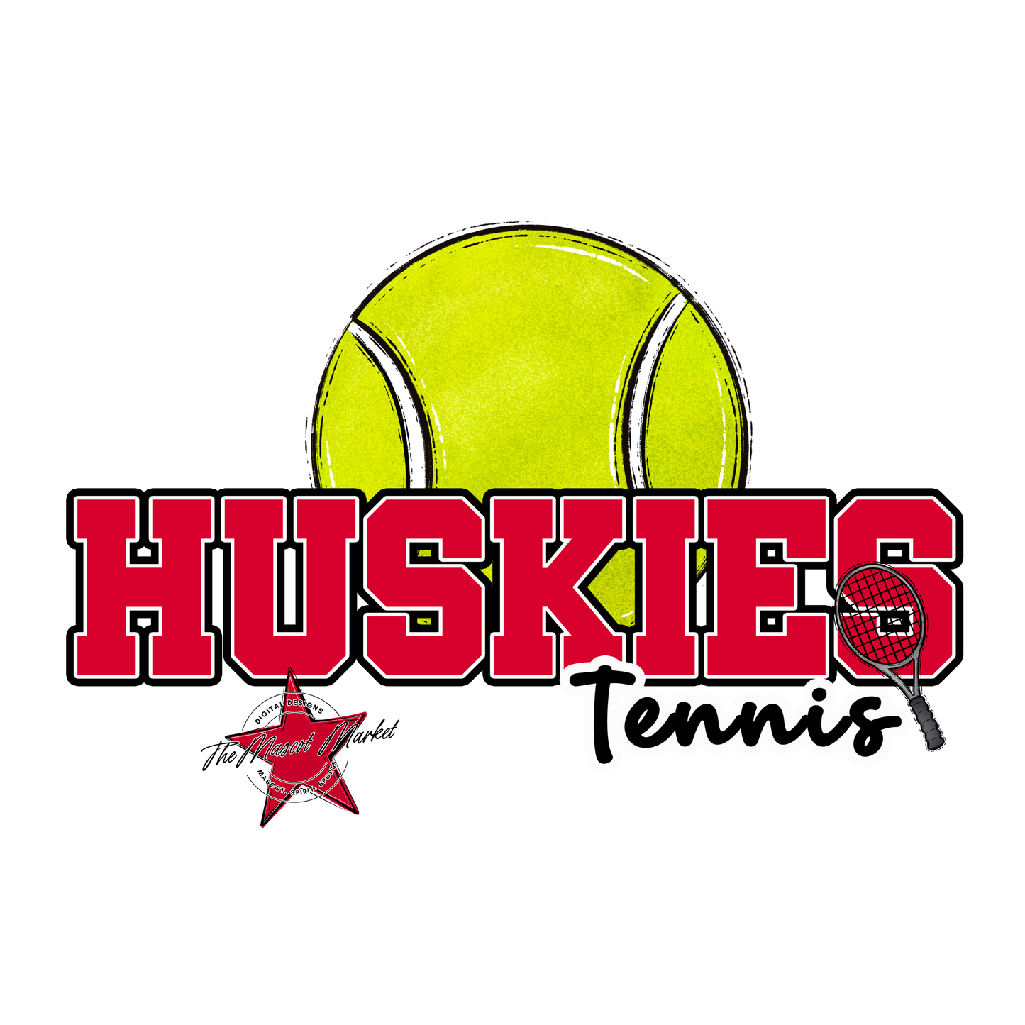 Huskies Varsity Tennis-Red