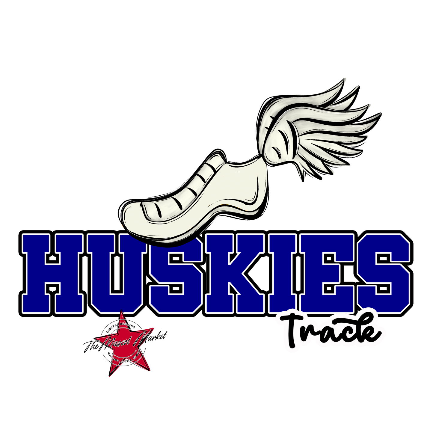 Huskies Varsity Track-Blue