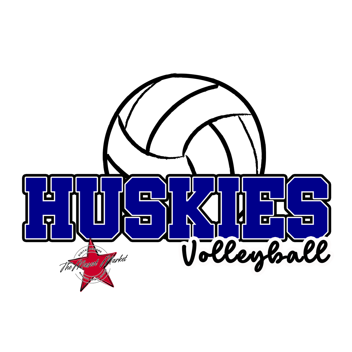 Huskies Varsity Volleyball-Blue