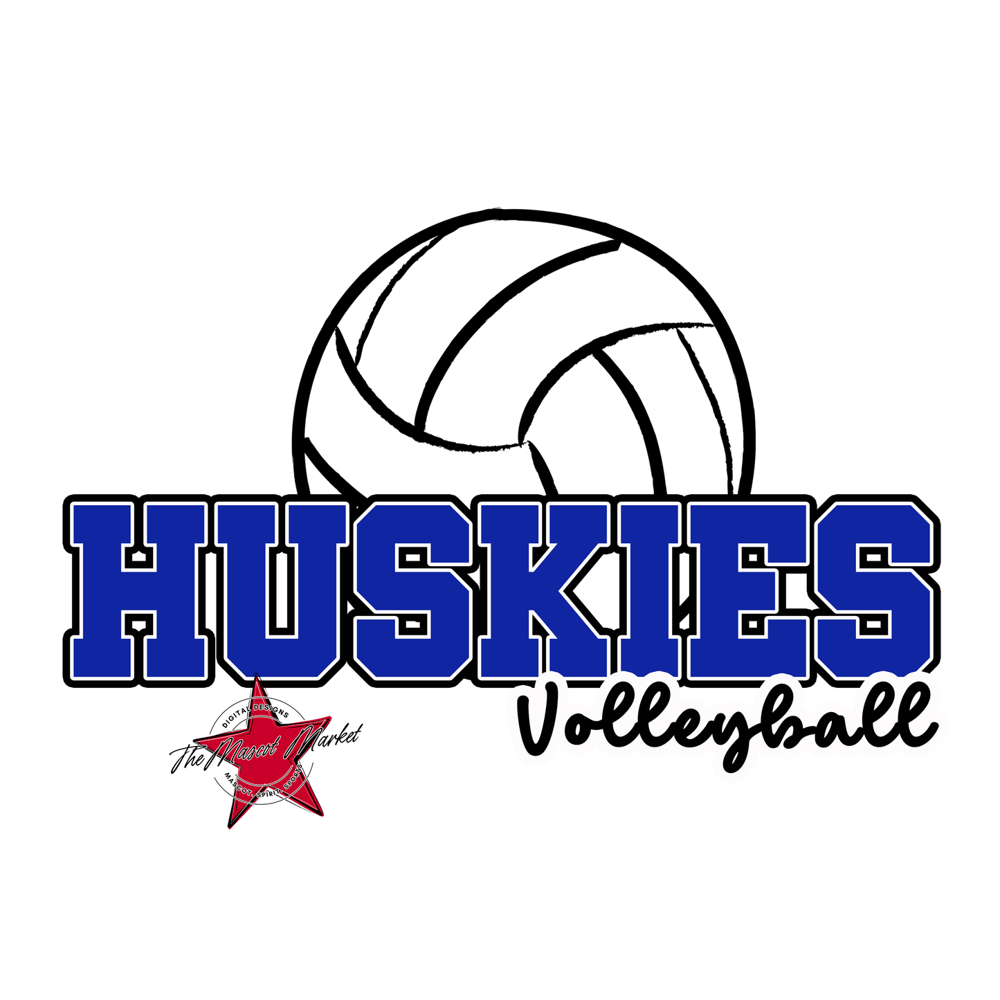 Huskies Varsity Volleyball-Royal Blue
