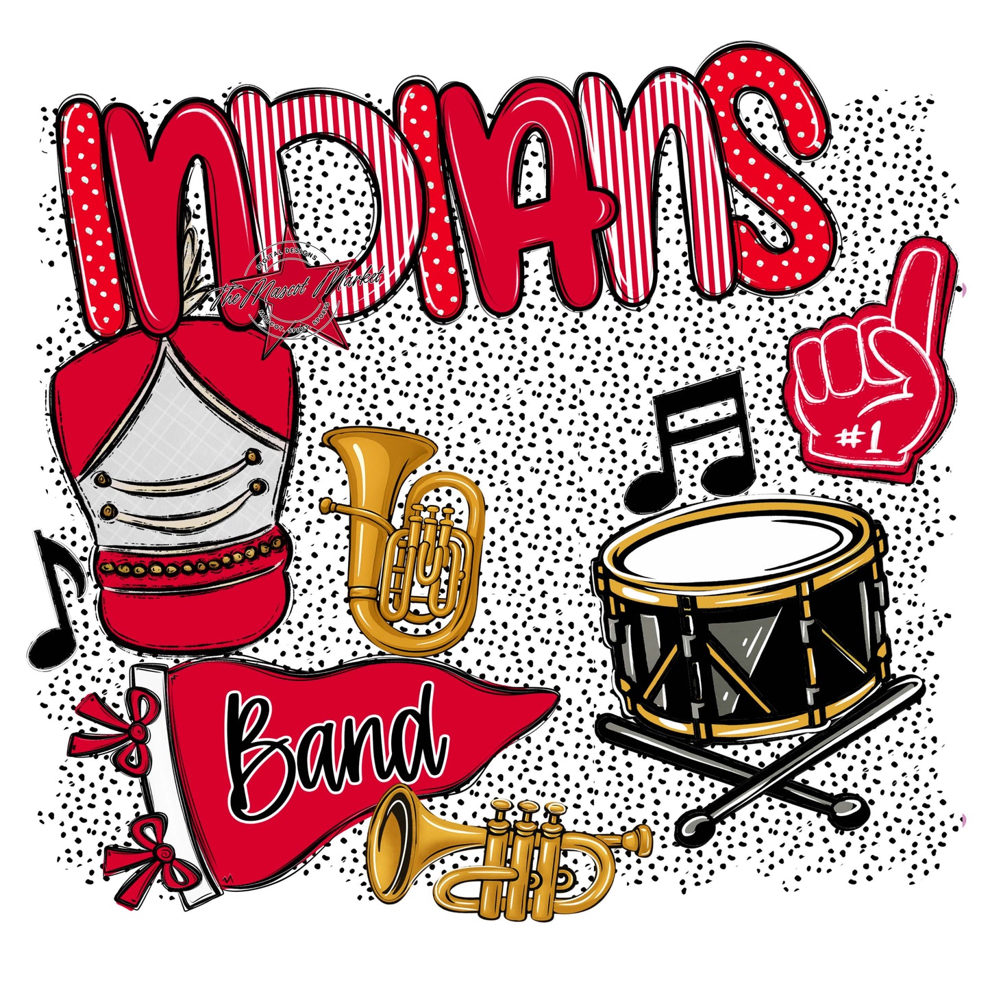 Indians Band Spirit-Red