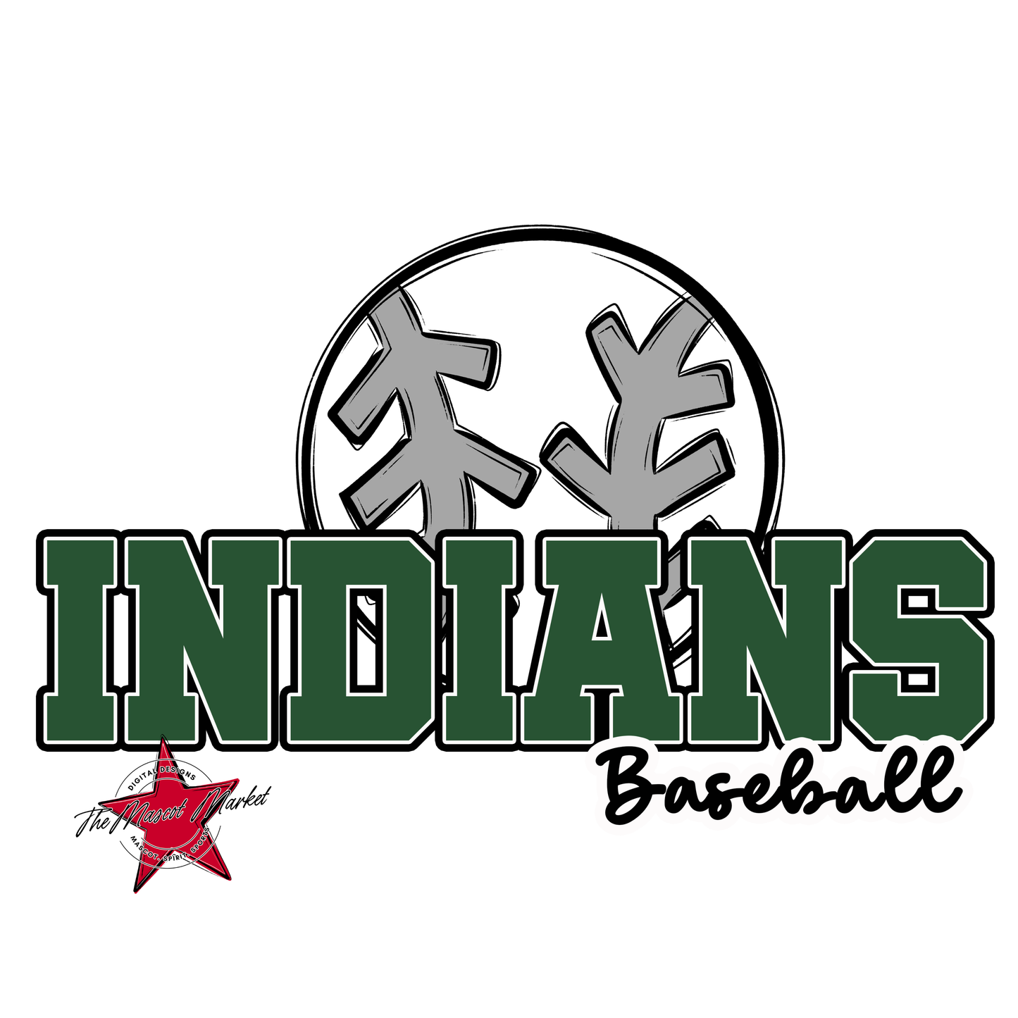 Indians Varsity Baseball-Green