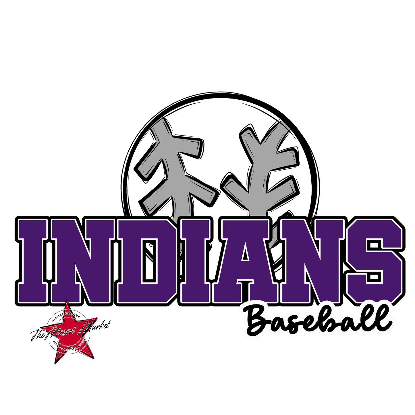 Indians Varsity Baseball-Purple