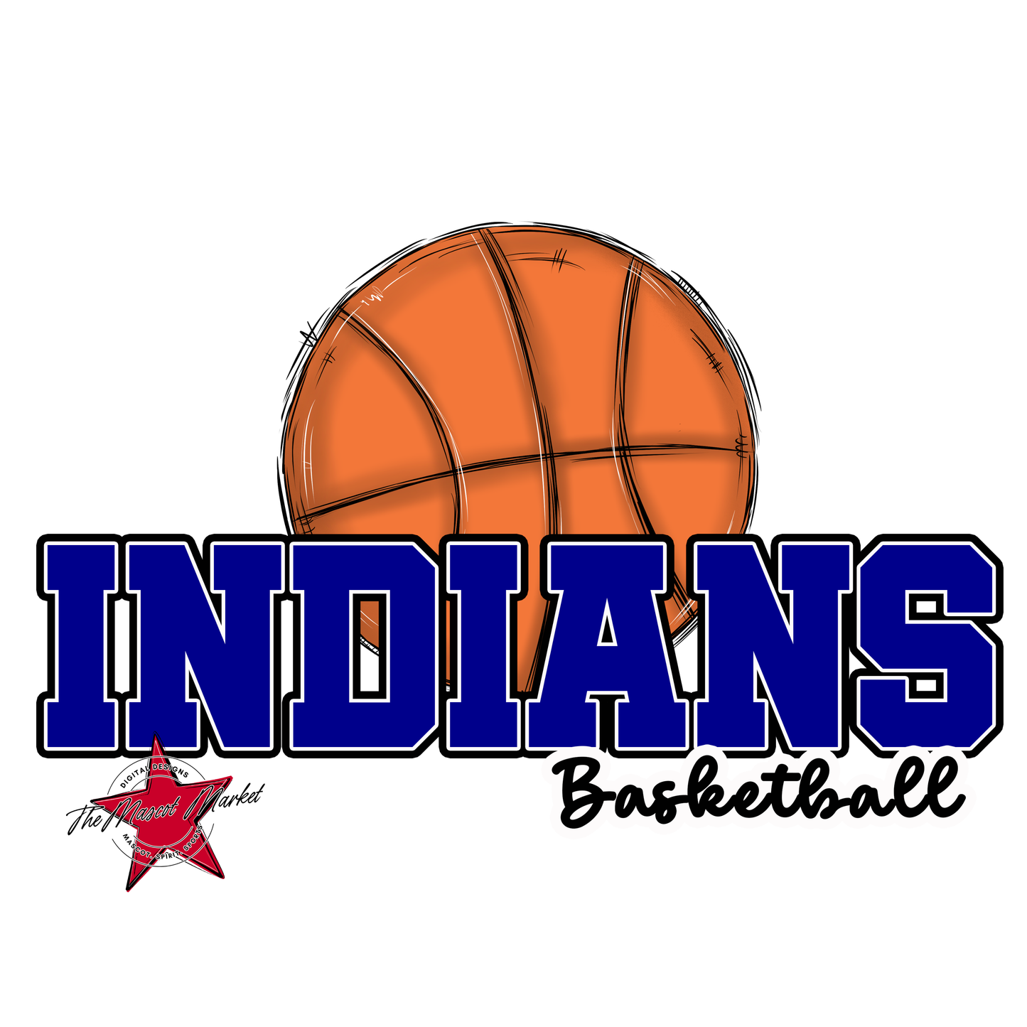 Indians Varsity Basketball-Blue