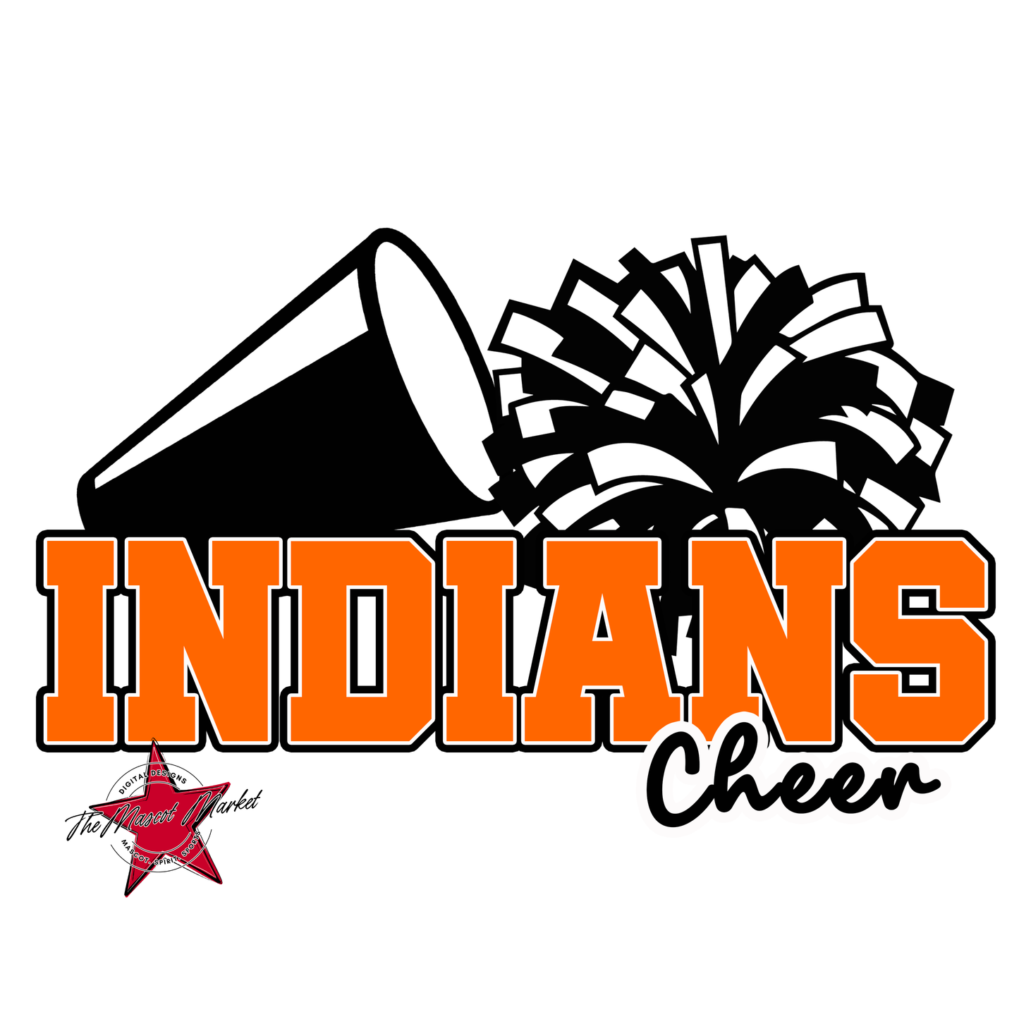 Indians Varsity Cheer-Orange