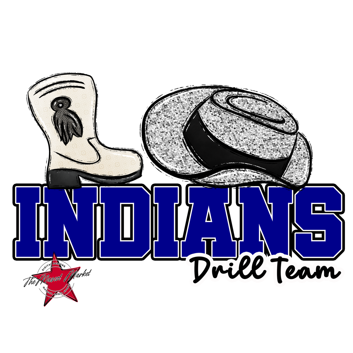 Indians Varsity Drillteam-Blue