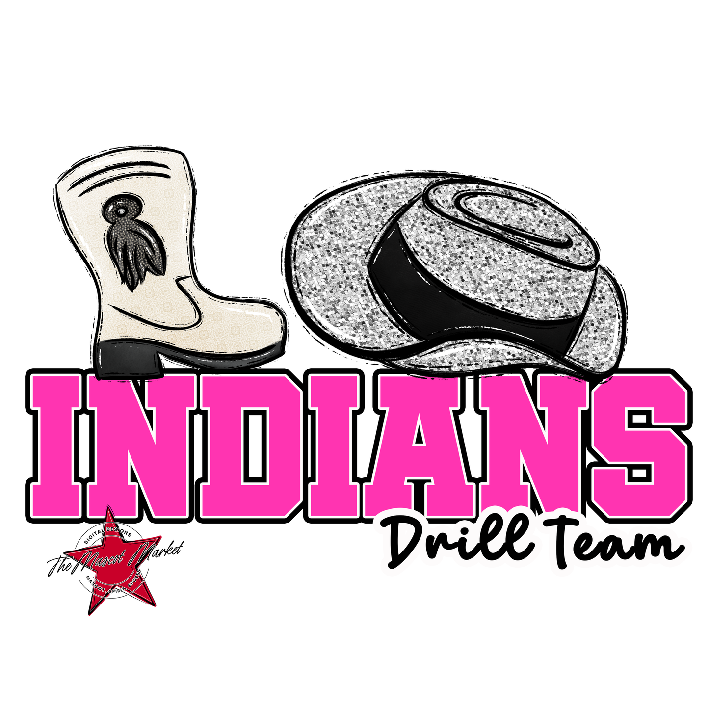 Indians Varsity Drillteam-Pink