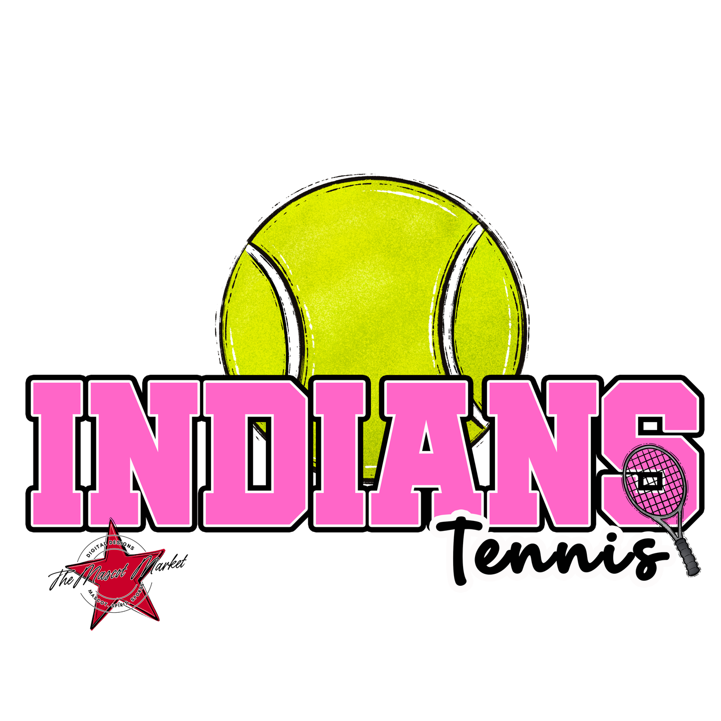 Indians Varsity Tennis-Baby Pink