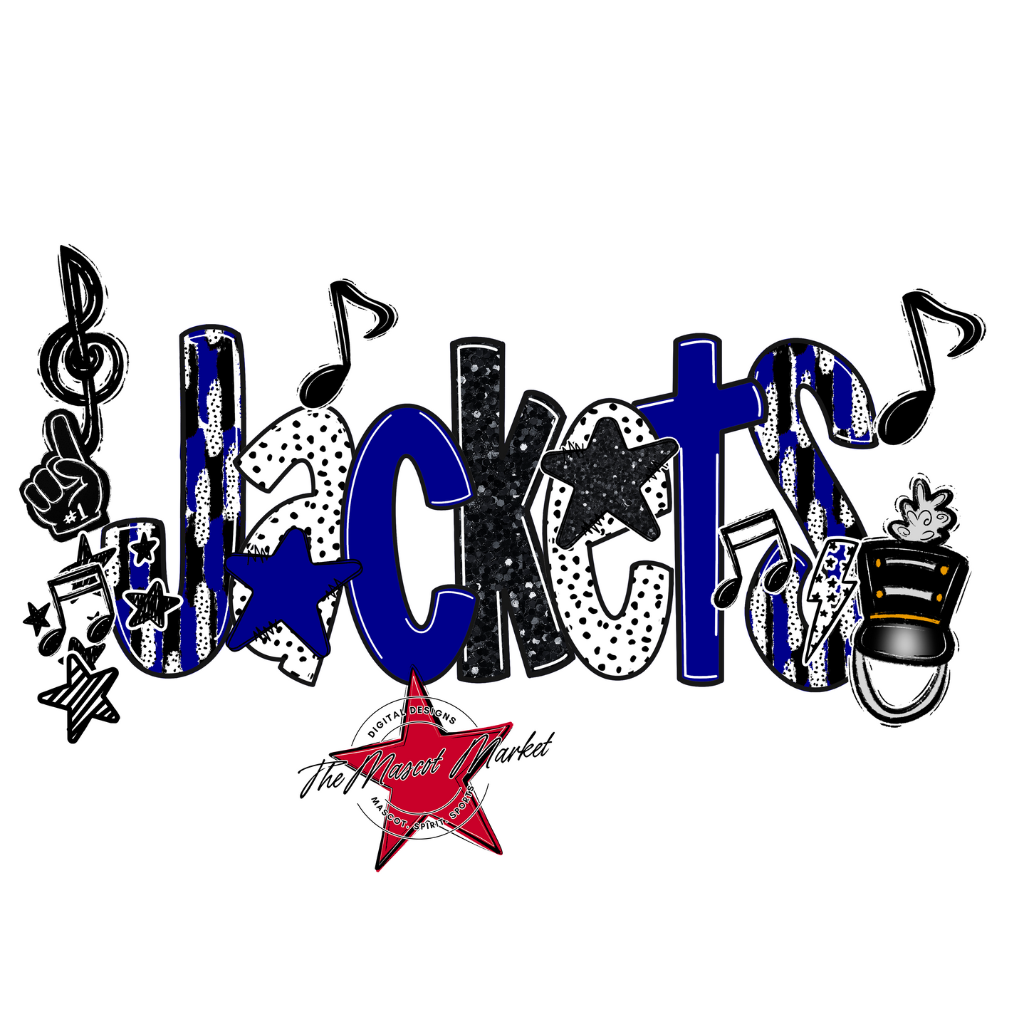 Jackets Band Scrape-Blue