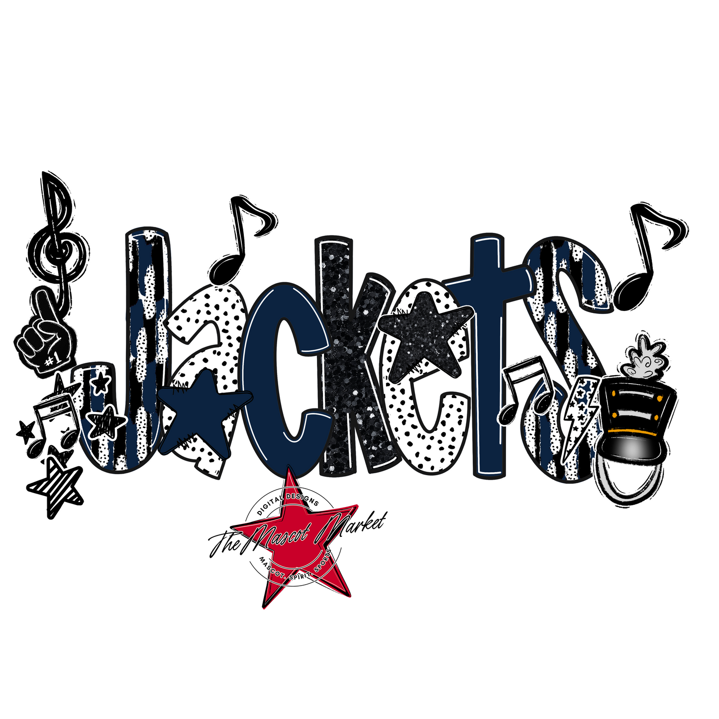 Jackets Band Scrape-Navy