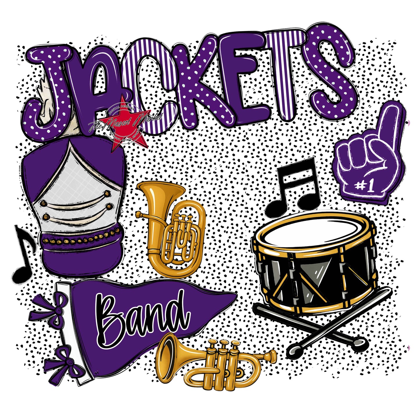 Jackets Band Spirit-Purple