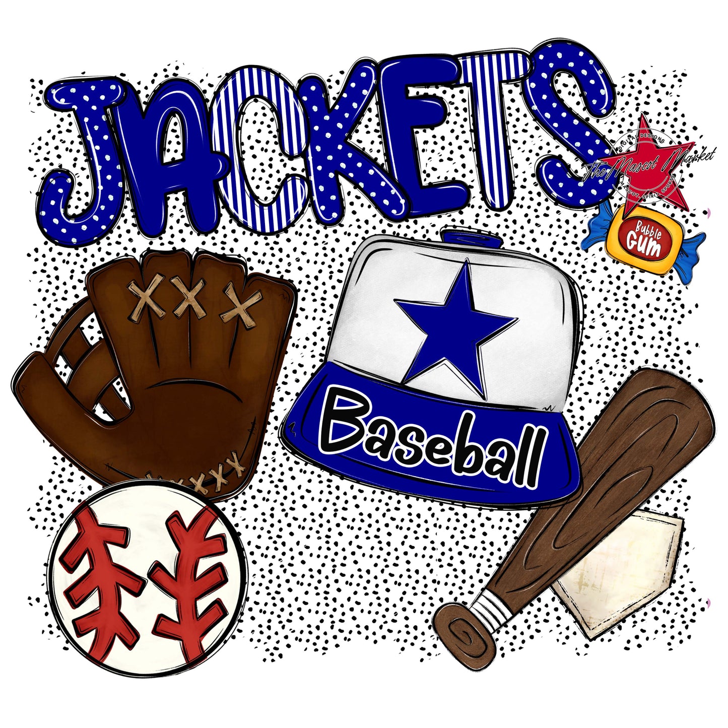 Jackets Baseball Spirit-Blue
