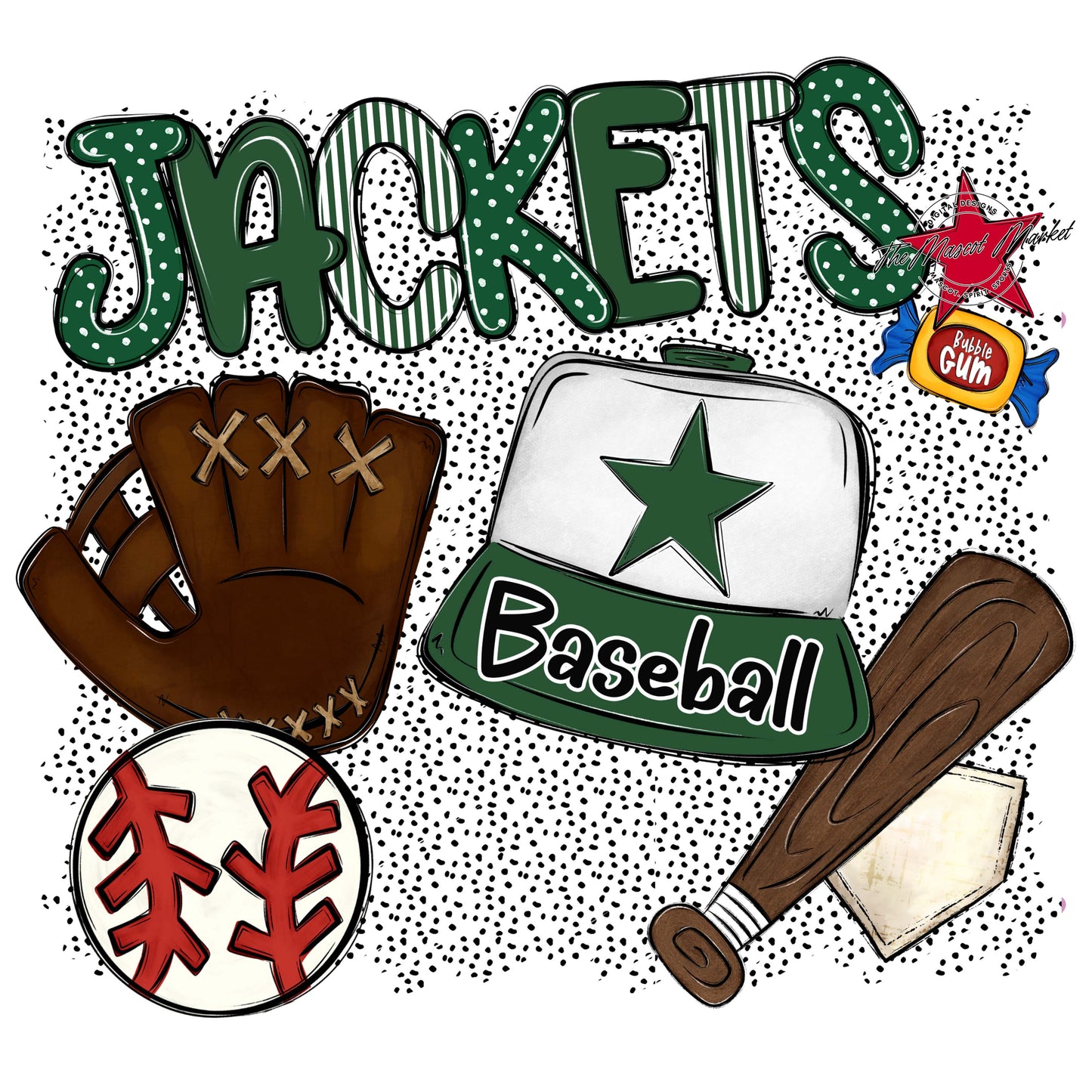Jackets Baseball Spirit-Green