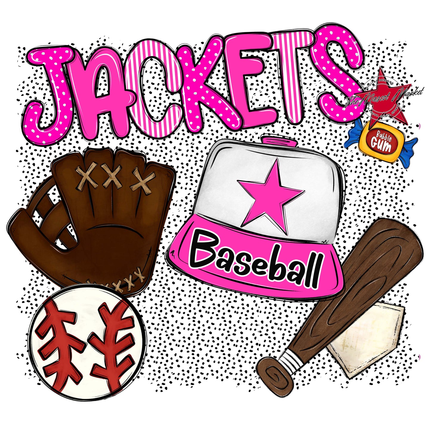 Jackets Baseball Spirit-Pink