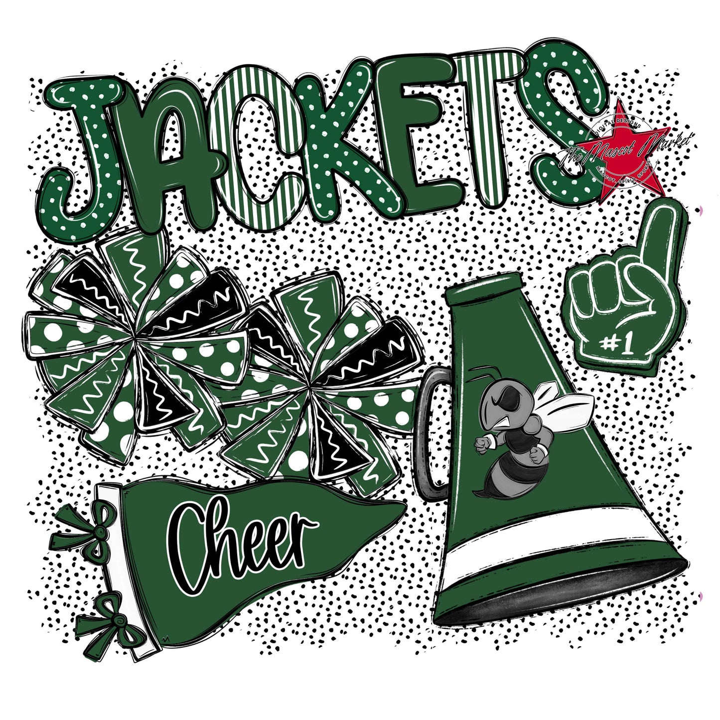 Jackets Cheer Spirit-Green