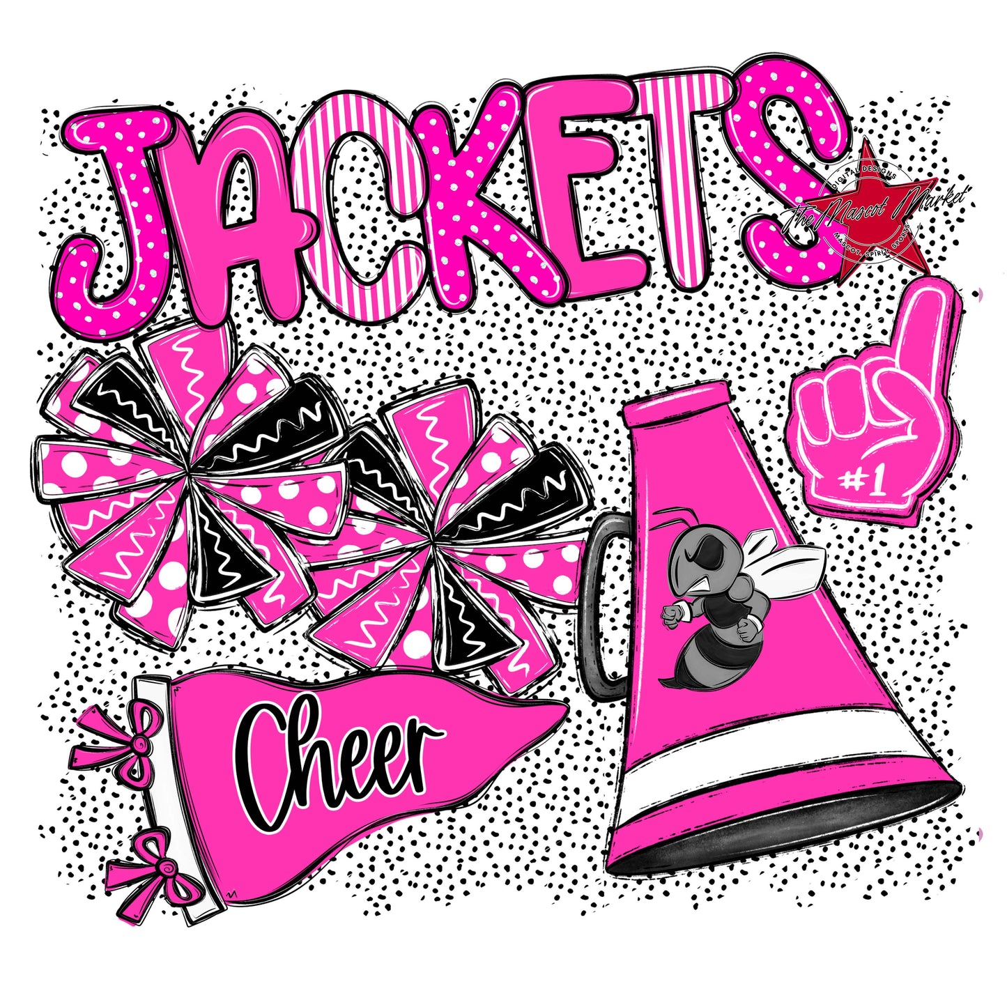 Jackets Cheer Spirit-Pink