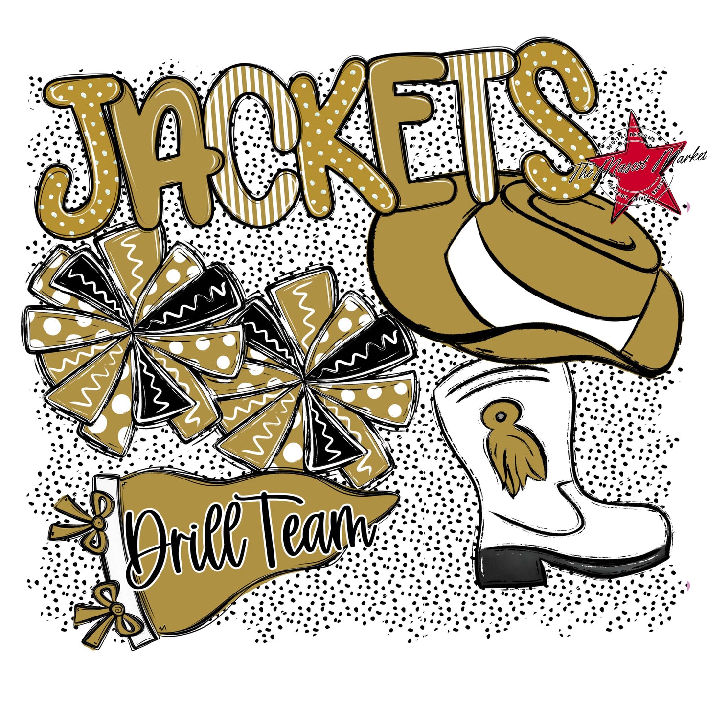 Jackets Drillteam Spirit-Gold