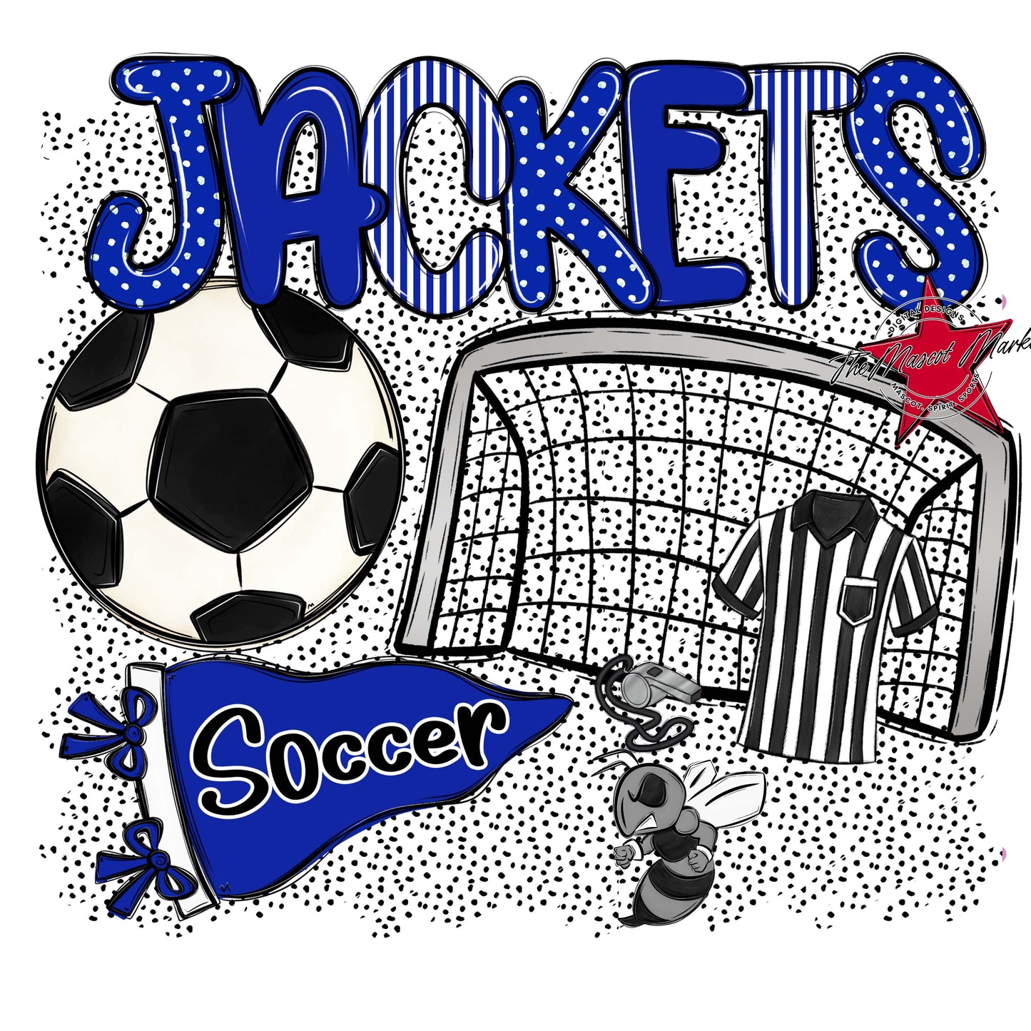 Jackets Soccer Spirit-Royal Blue