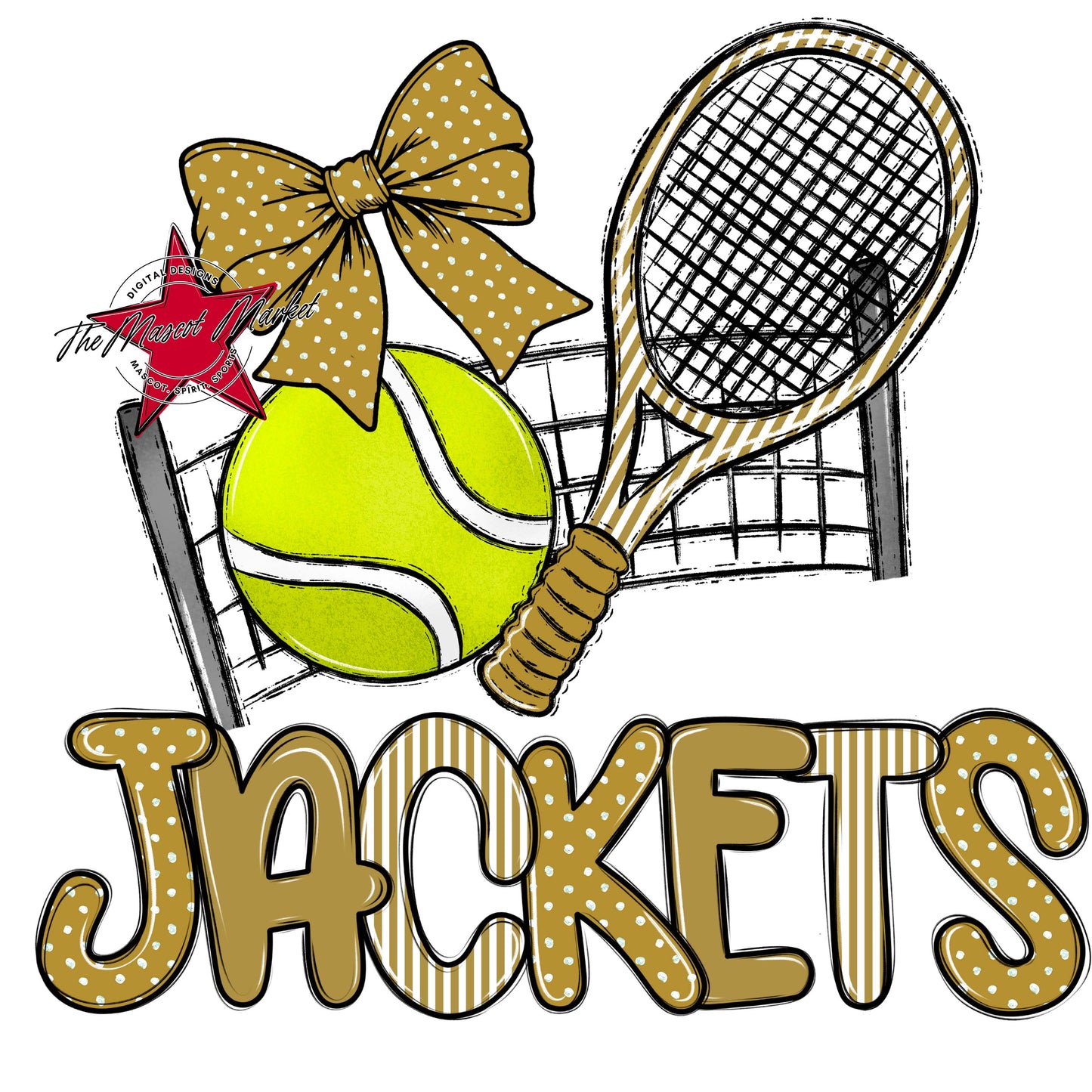 Jackets Tennis Spirit Design-Gold