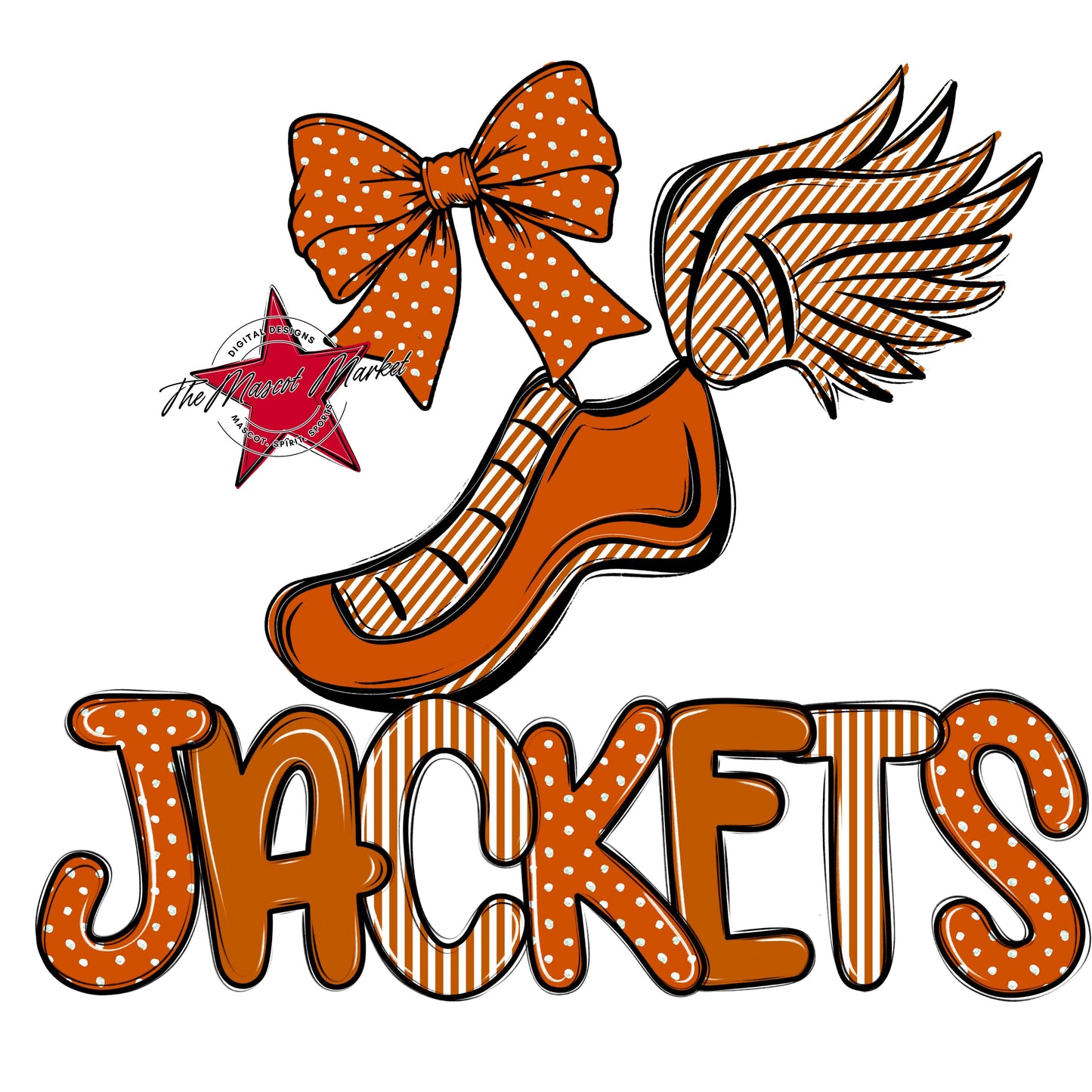 Jackets Track Spirit Design-Burnt Orange