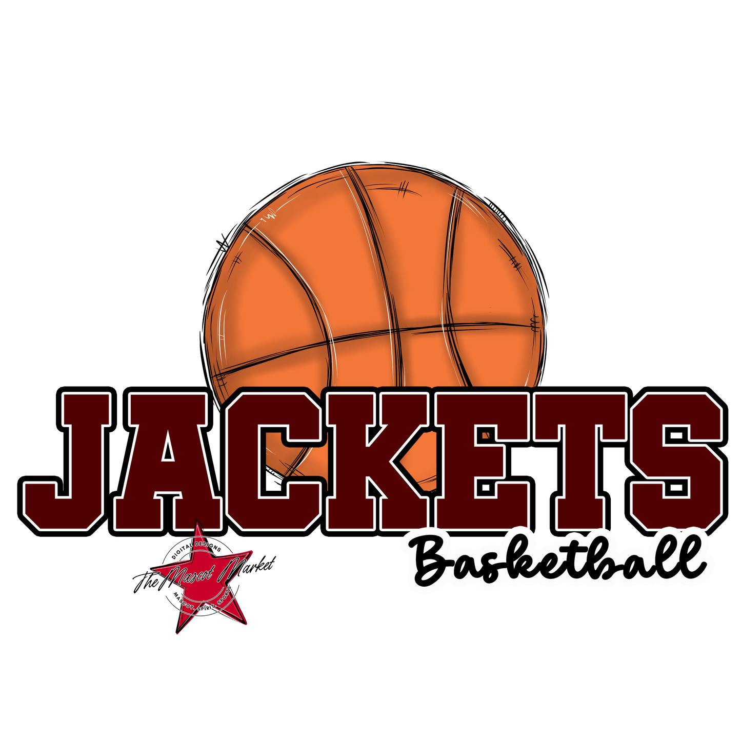 Jackets Varsity Basketball-Maroon