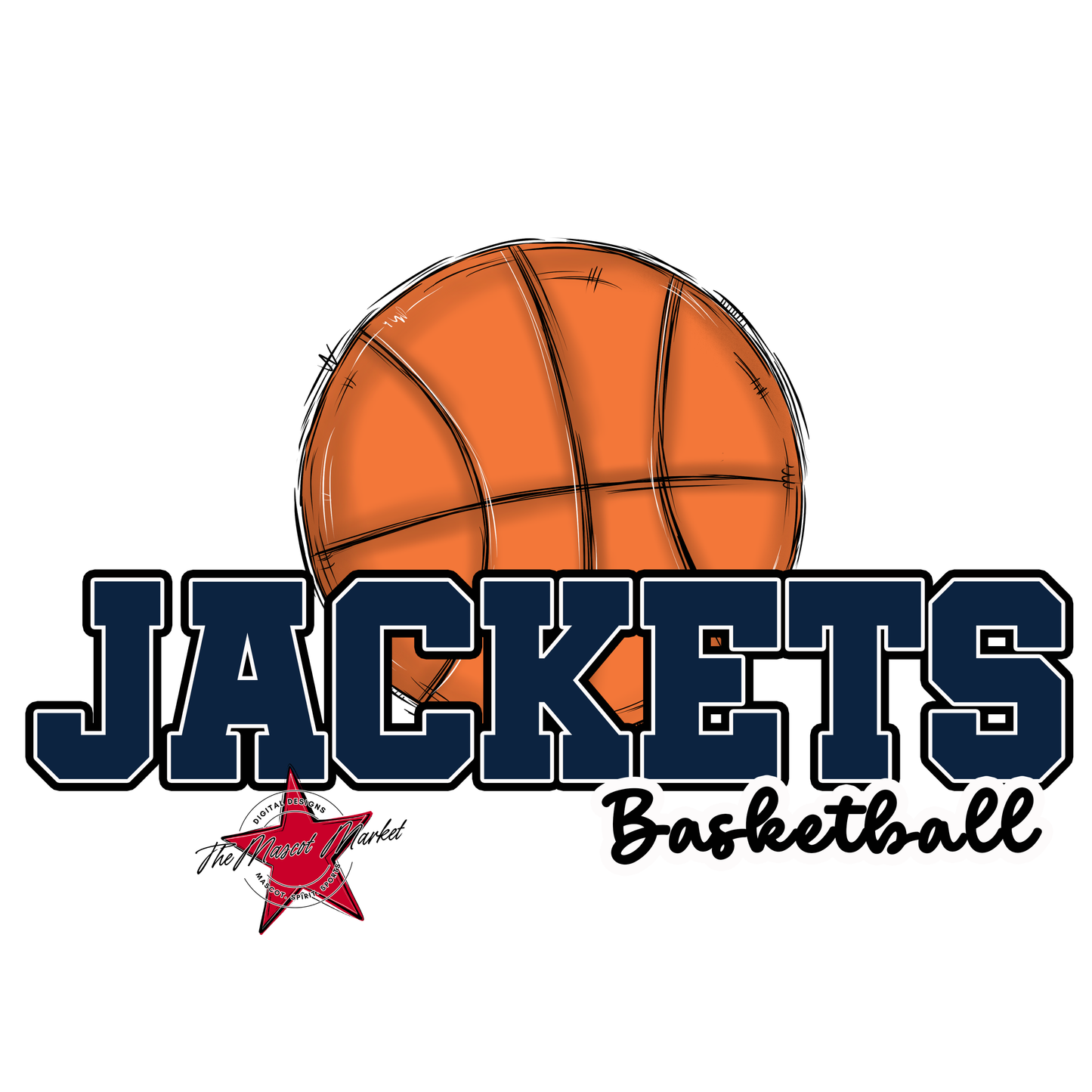 Jackets Varsity Basketball-Navy
