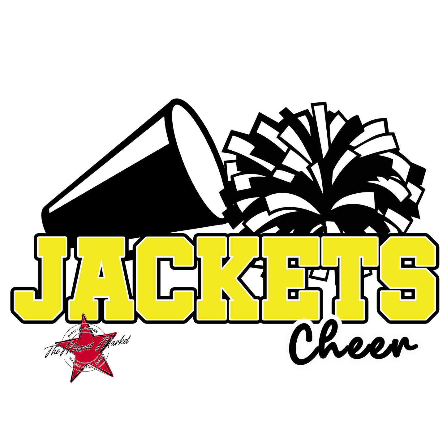 Jackets Varsity Cheer-Bright Yellow