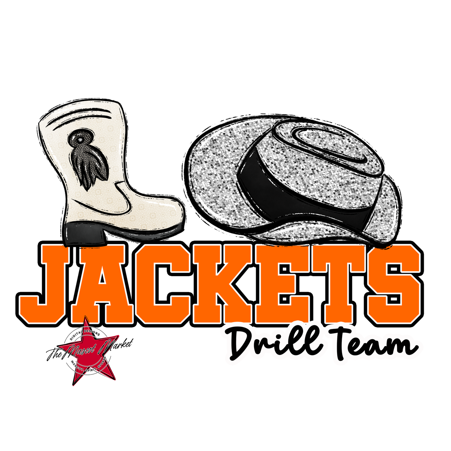 Jackets Varsity Drillteam-Orange