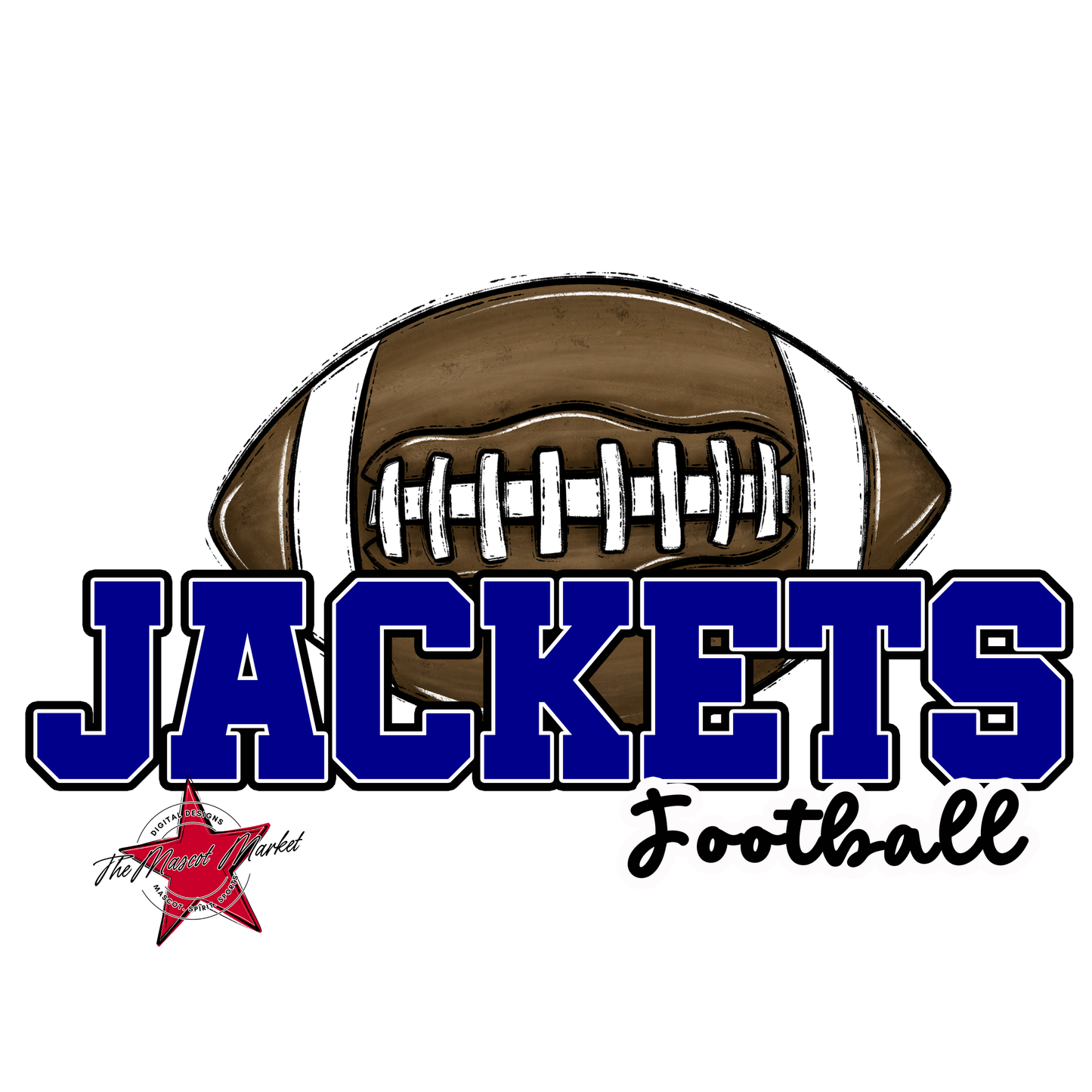 Jackets Varsity Football-Blue