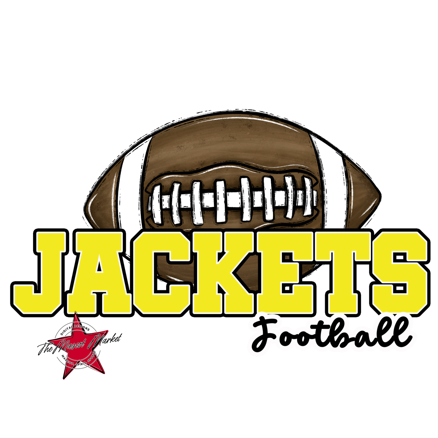 Jackets Varsity Football-Bright Yellow