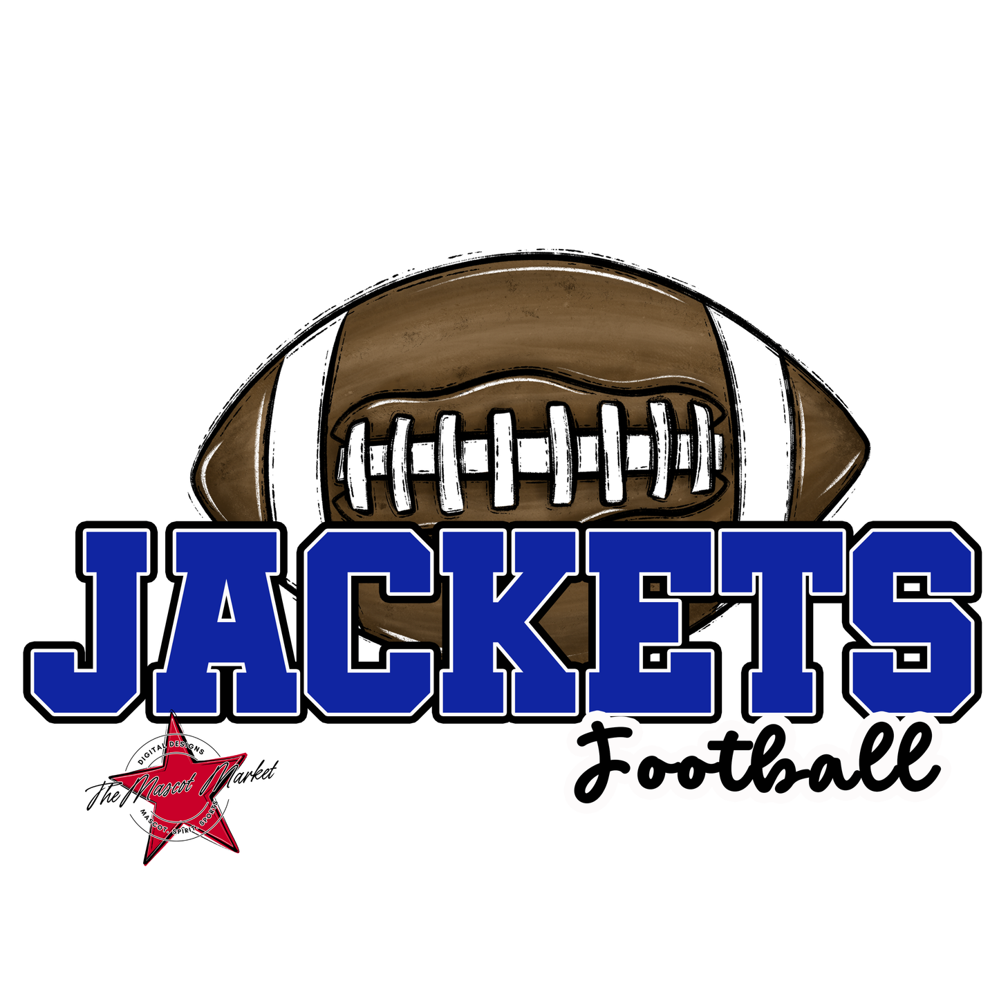 Jackets Varsity Football-Royal Blue