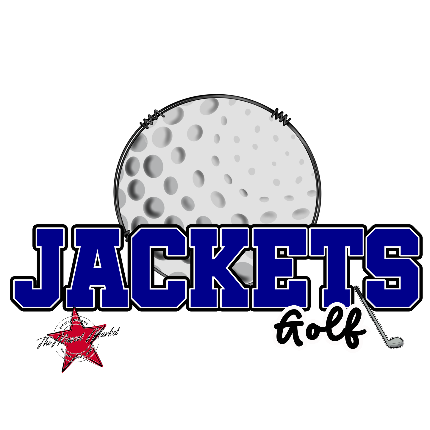 Jackets Varsity Golf-Blue