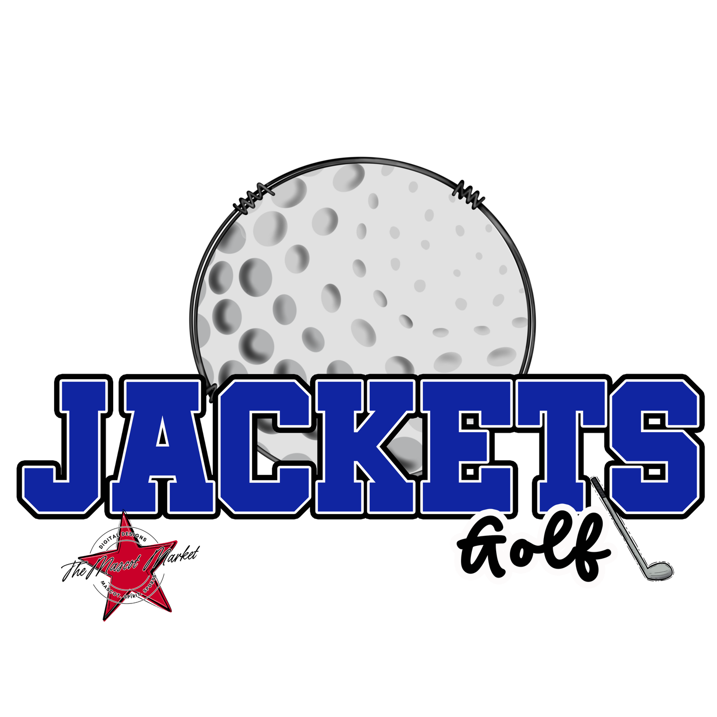 Jackets Varsity Golf-Royal Blue